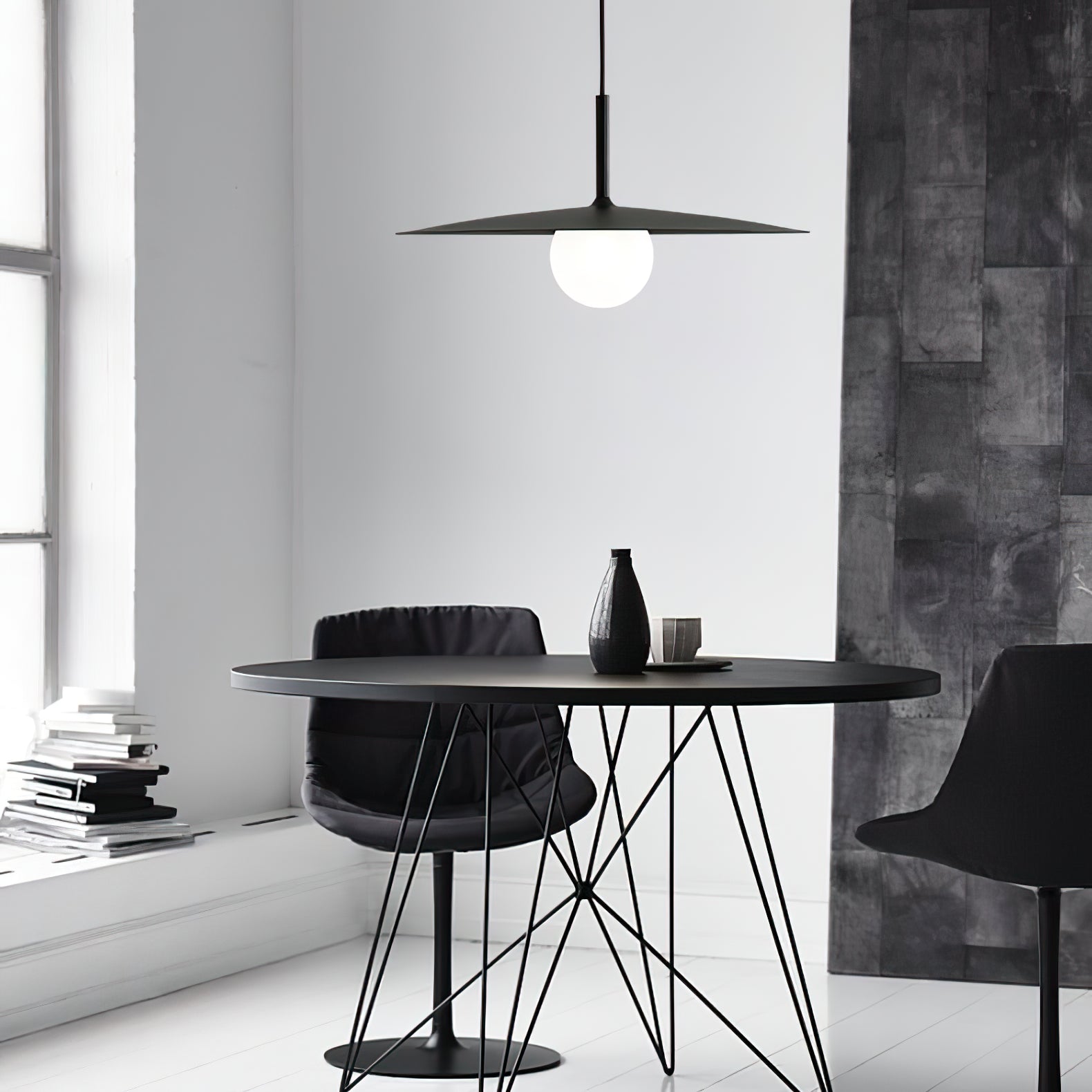 Norerise Pendant Lamp Plate Shade for Living Room