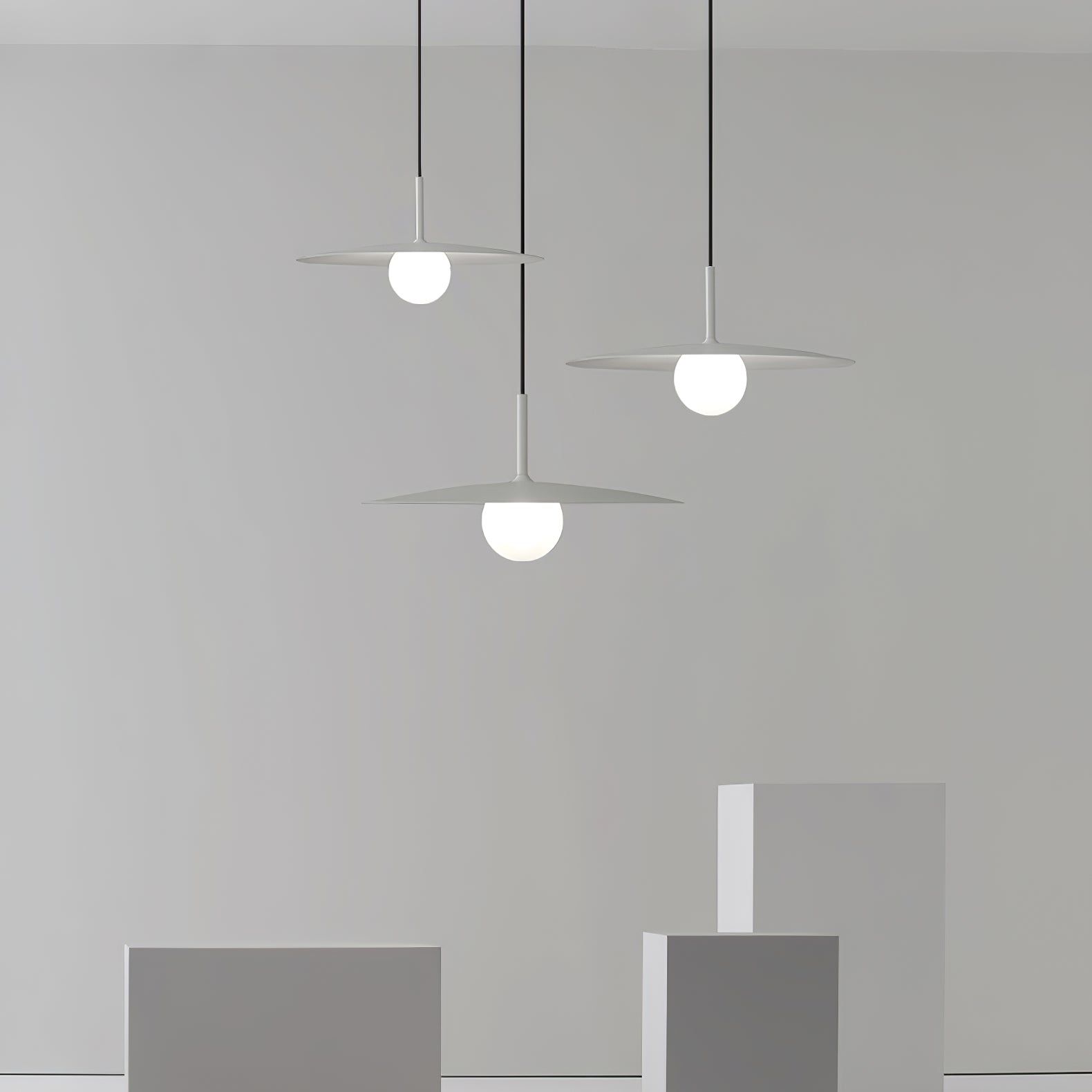 Norerise Pendant Lamp Plate Shade for Living Room