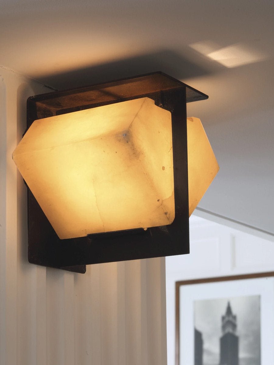 Albanelia Halo Alabaster Wall Sconce