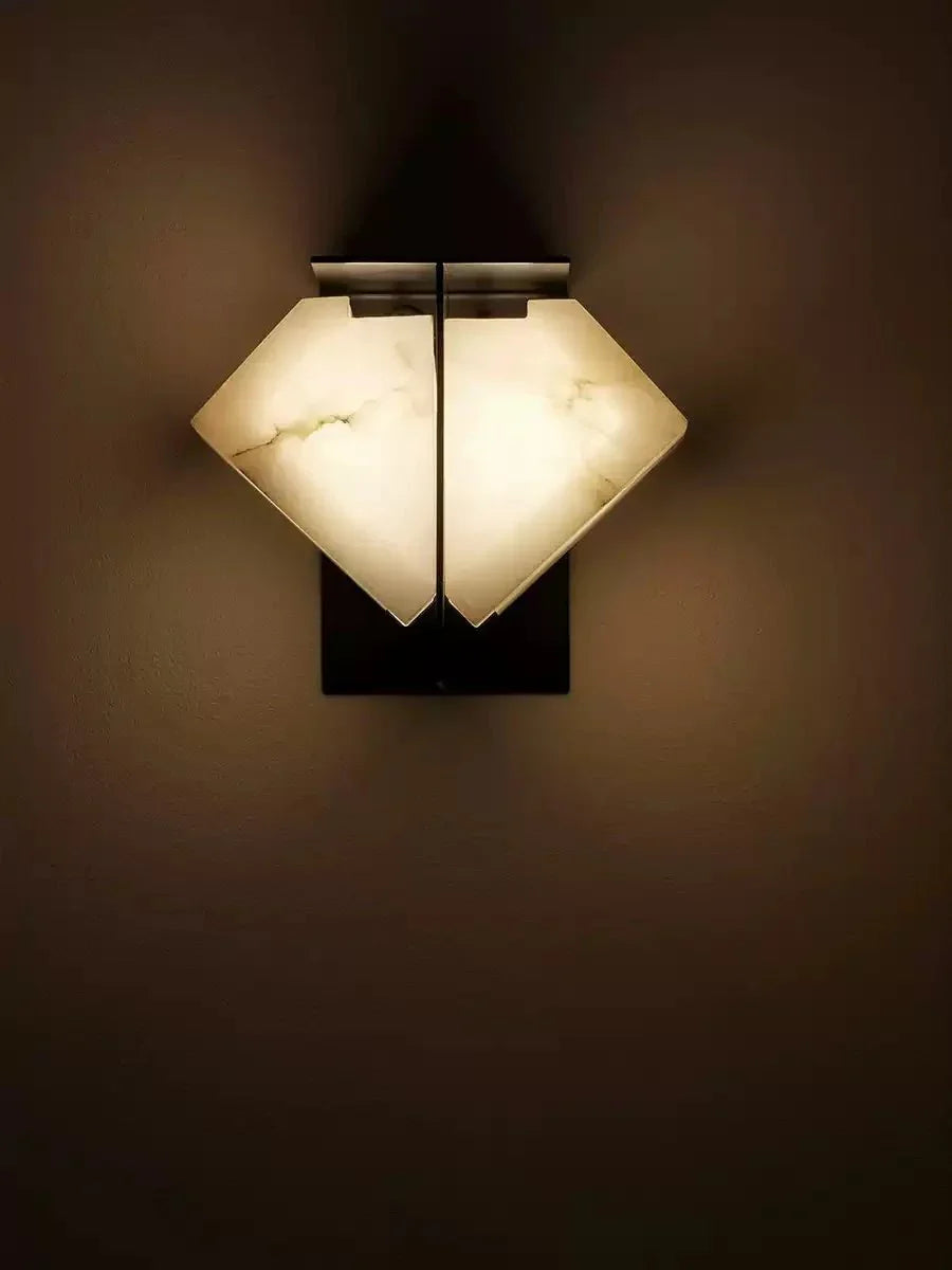 Albanelia Halo Alabaster Wall Sconce