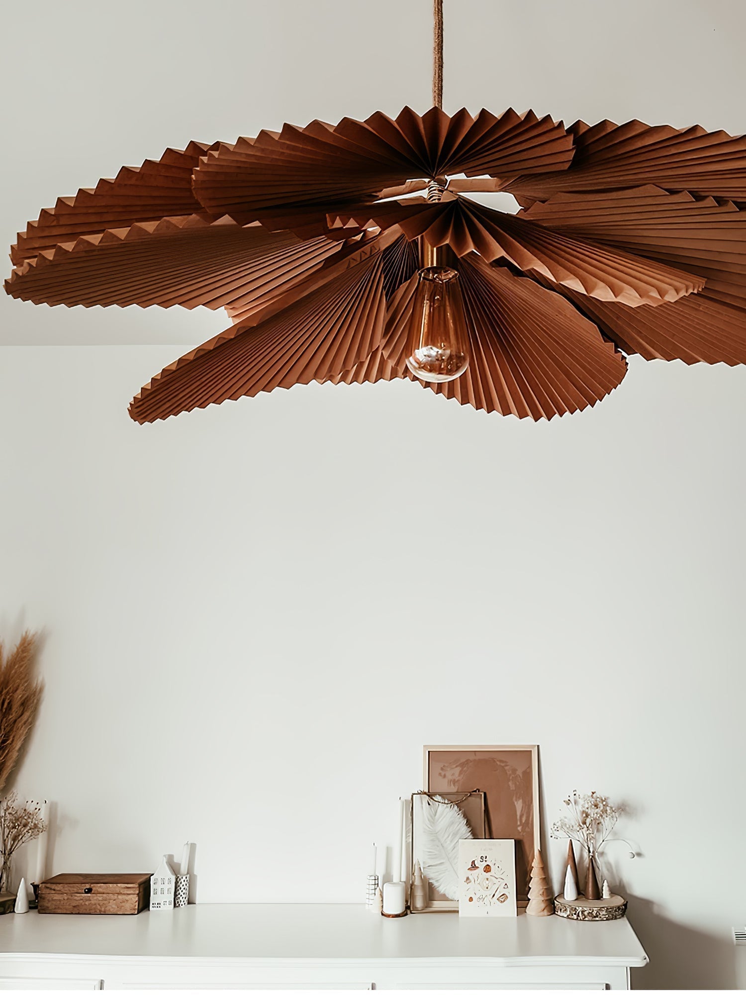 Wilto Pendant Lamp Lotus Leaf Folded Paper Floral