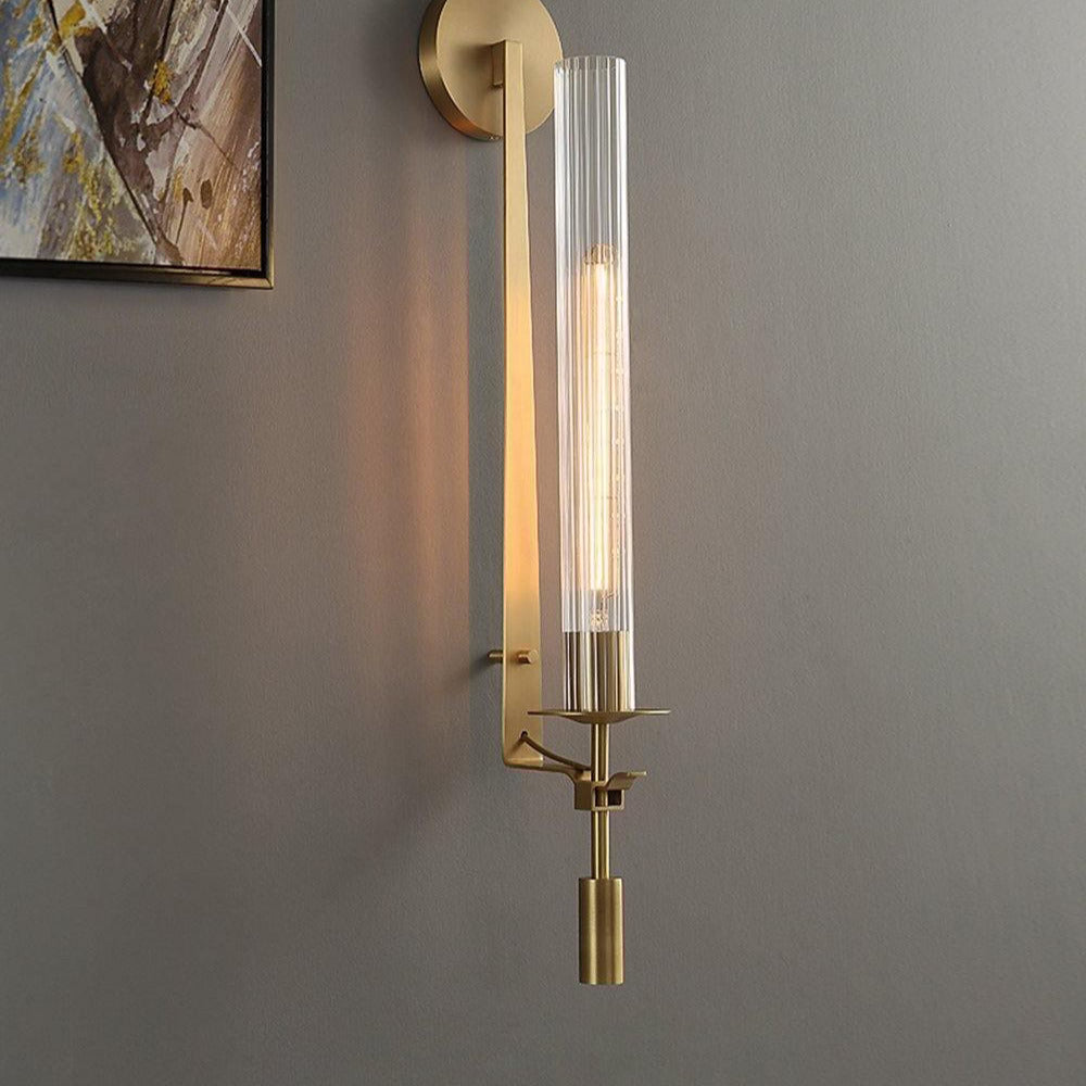 Kristy Glass Indoor Wall Lamp Farmhouse