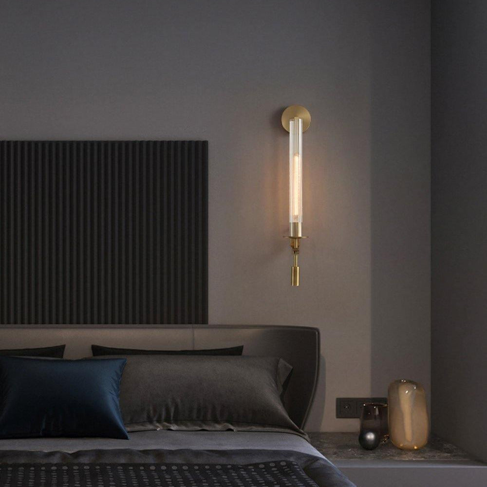 Kristy Glass Indoor Wall Lamp Farmhouse