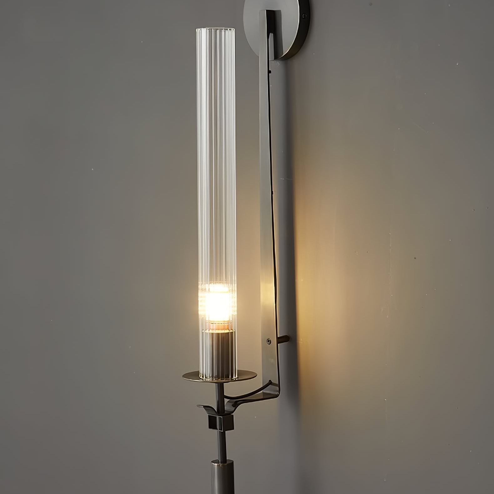 Kristy Glass Indoor Wall Lamp Farmhouse
