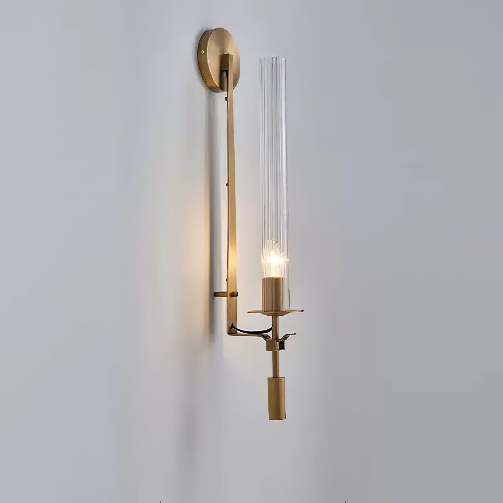 Kristy Glass Indoor Wall Lamp Farmhouse