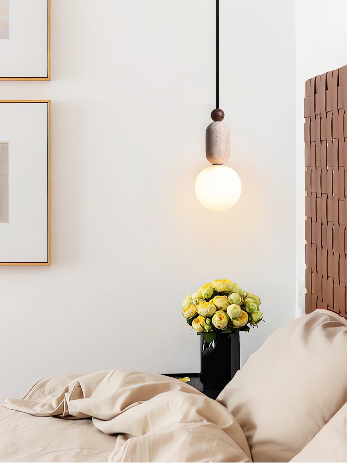 Vaarnii Travertine Pendant Light