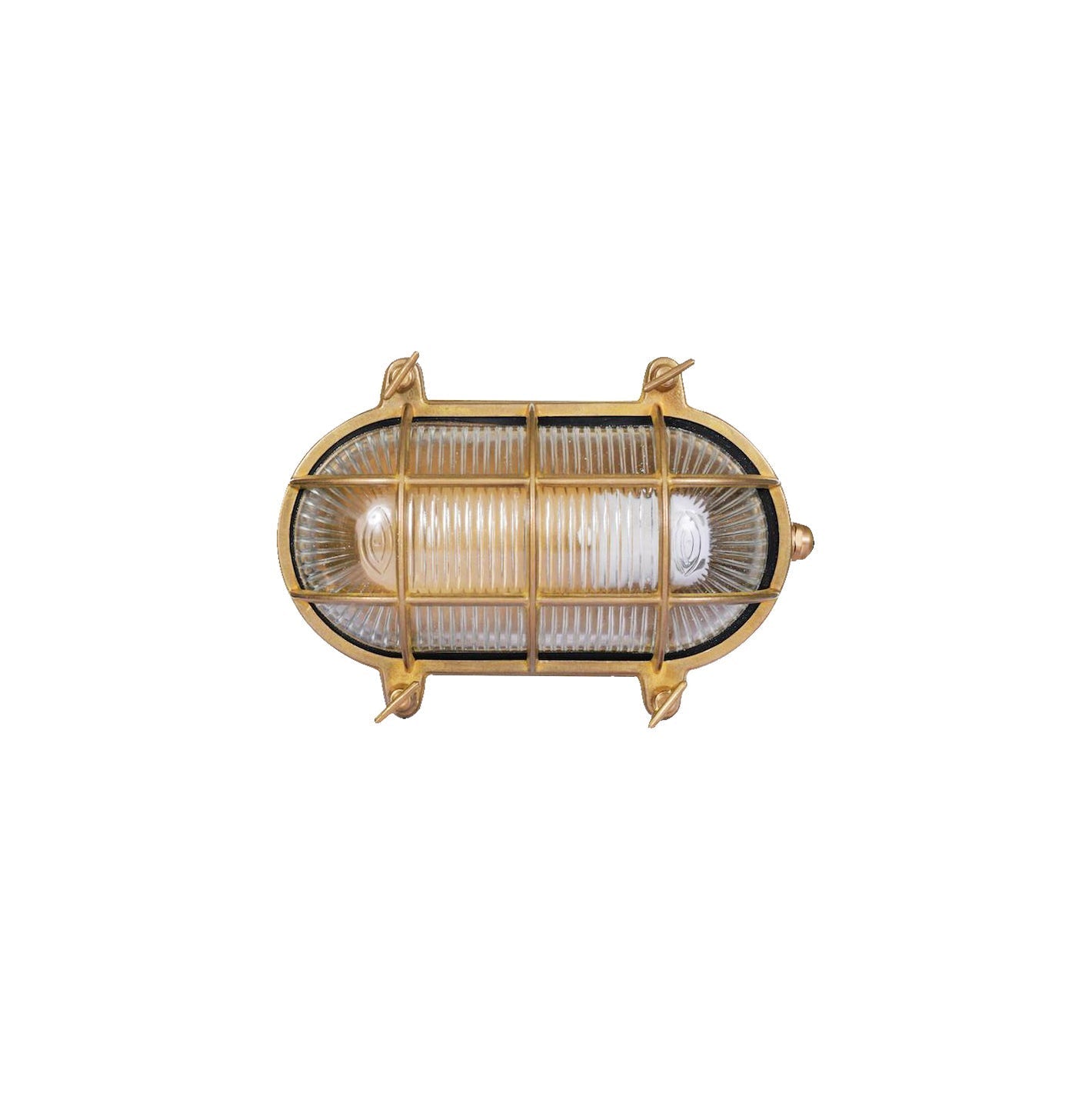 Erthearis Vintage Brass Bunker Sconce Wall Lamp