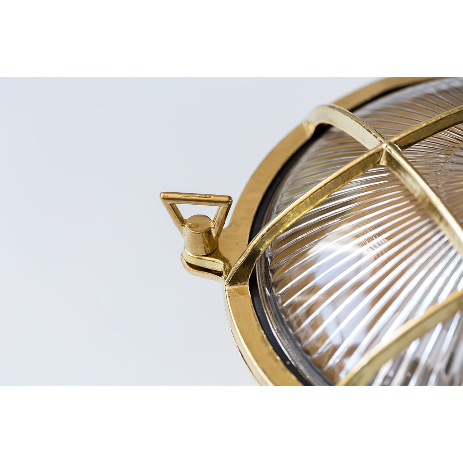 Erthearis Vintage Brass Bunker Sconce Wall Lamp