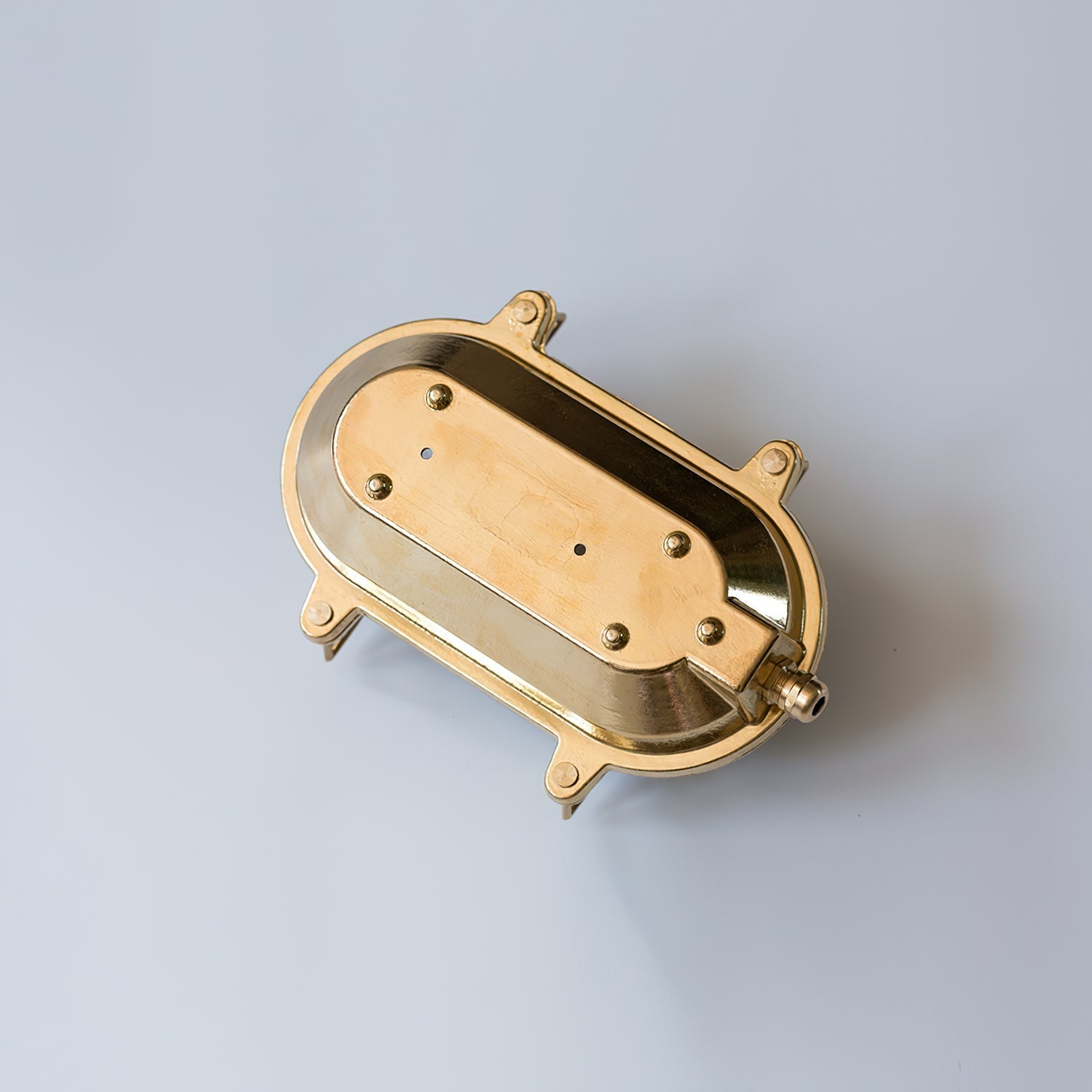 Erthearis Vintage Brass Bunker Sconce Wall Lamp