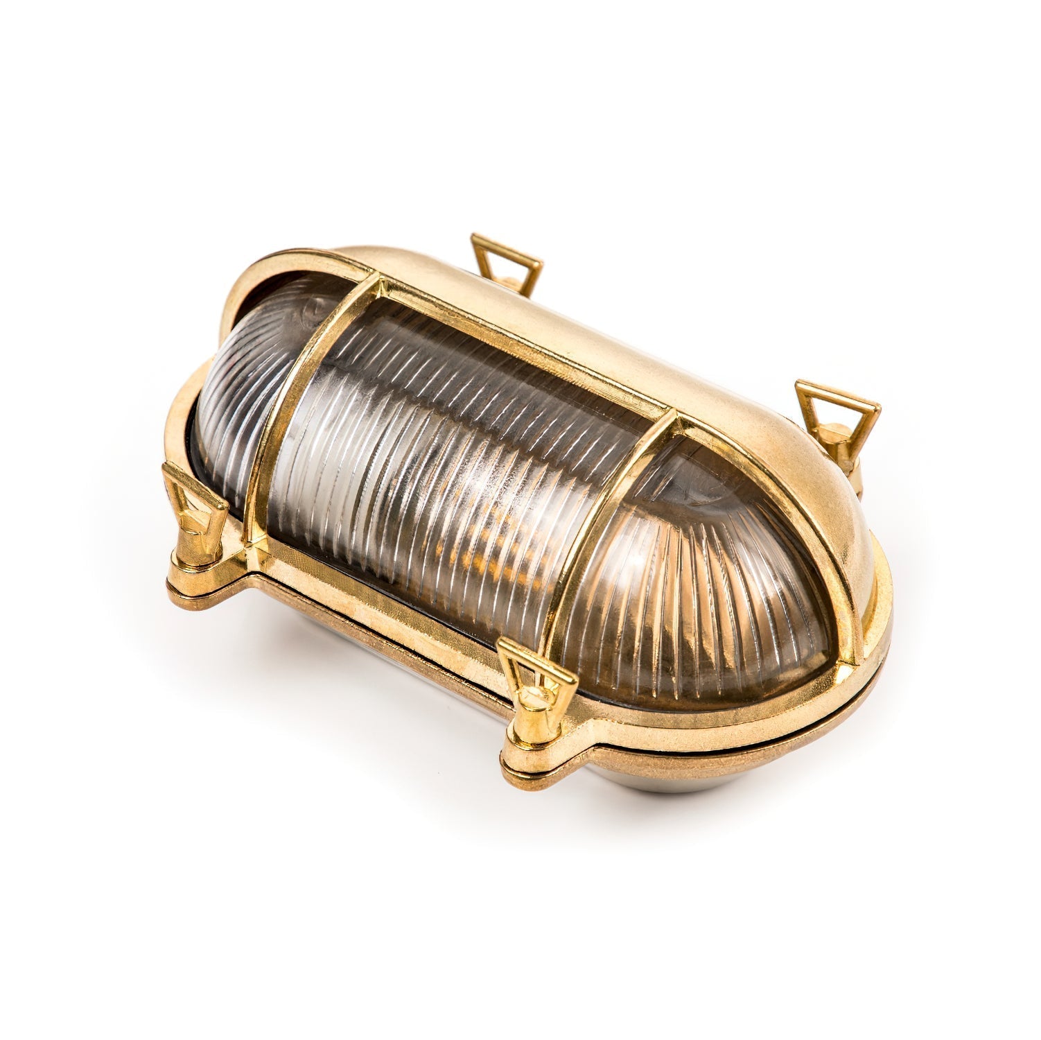 Erthearis Vintage Brass Bunker Sconce Wall Lamp