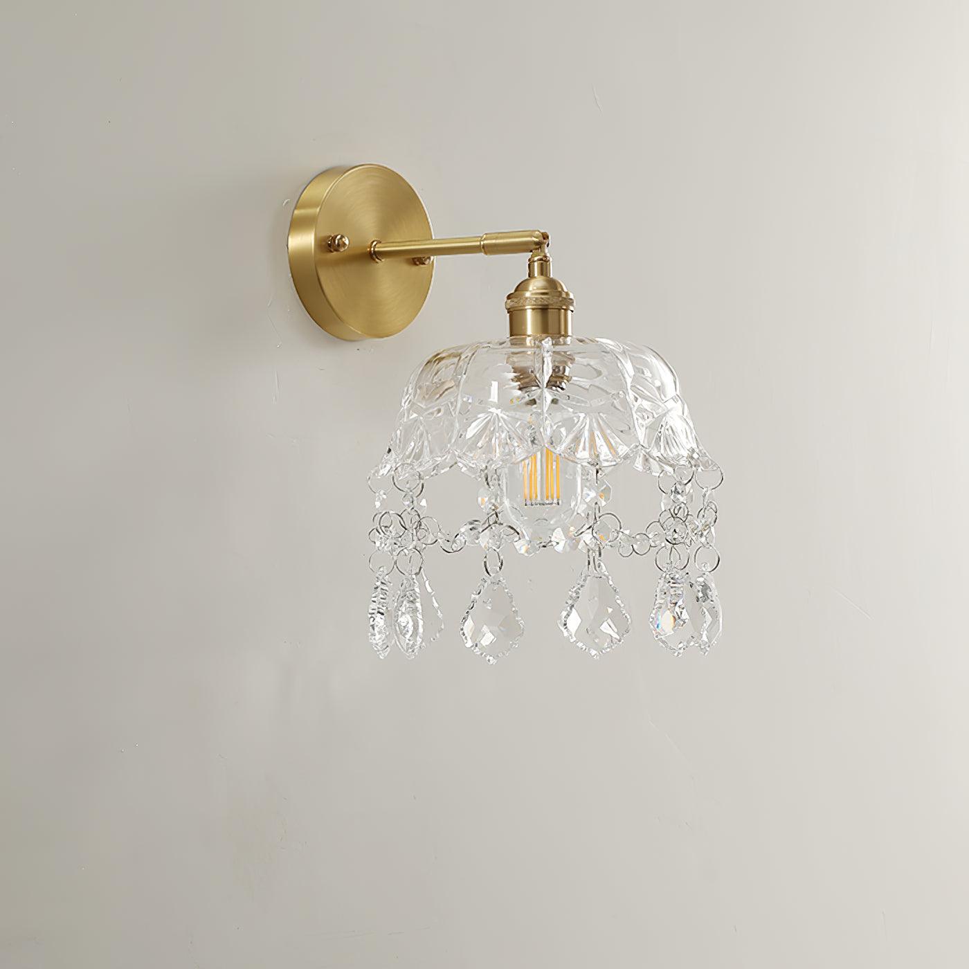 Baleno Postmodern Luxury French Tassel Crystal Wall Light