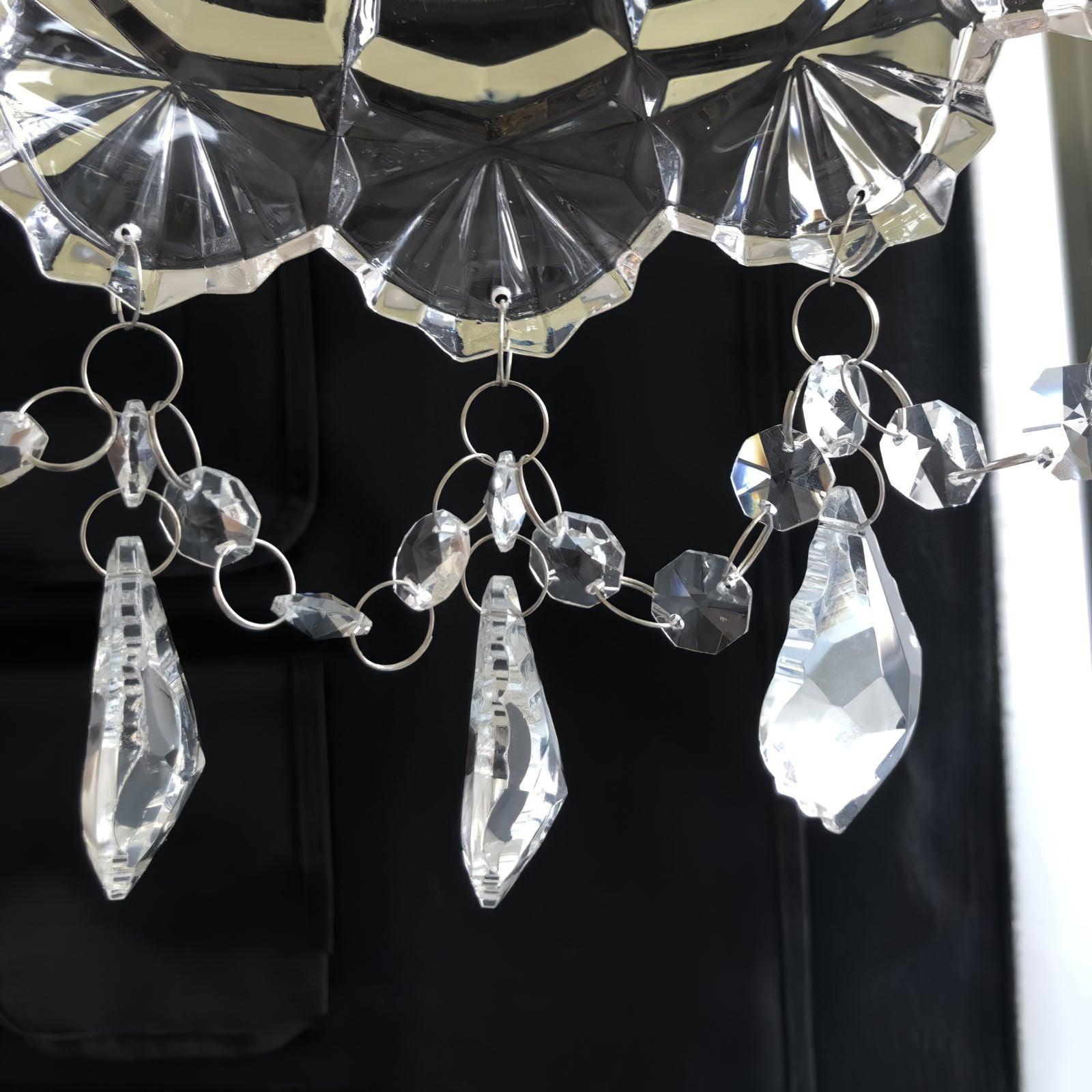 Baleno Postmodern Luxury French Tassel Crystal Wall Light