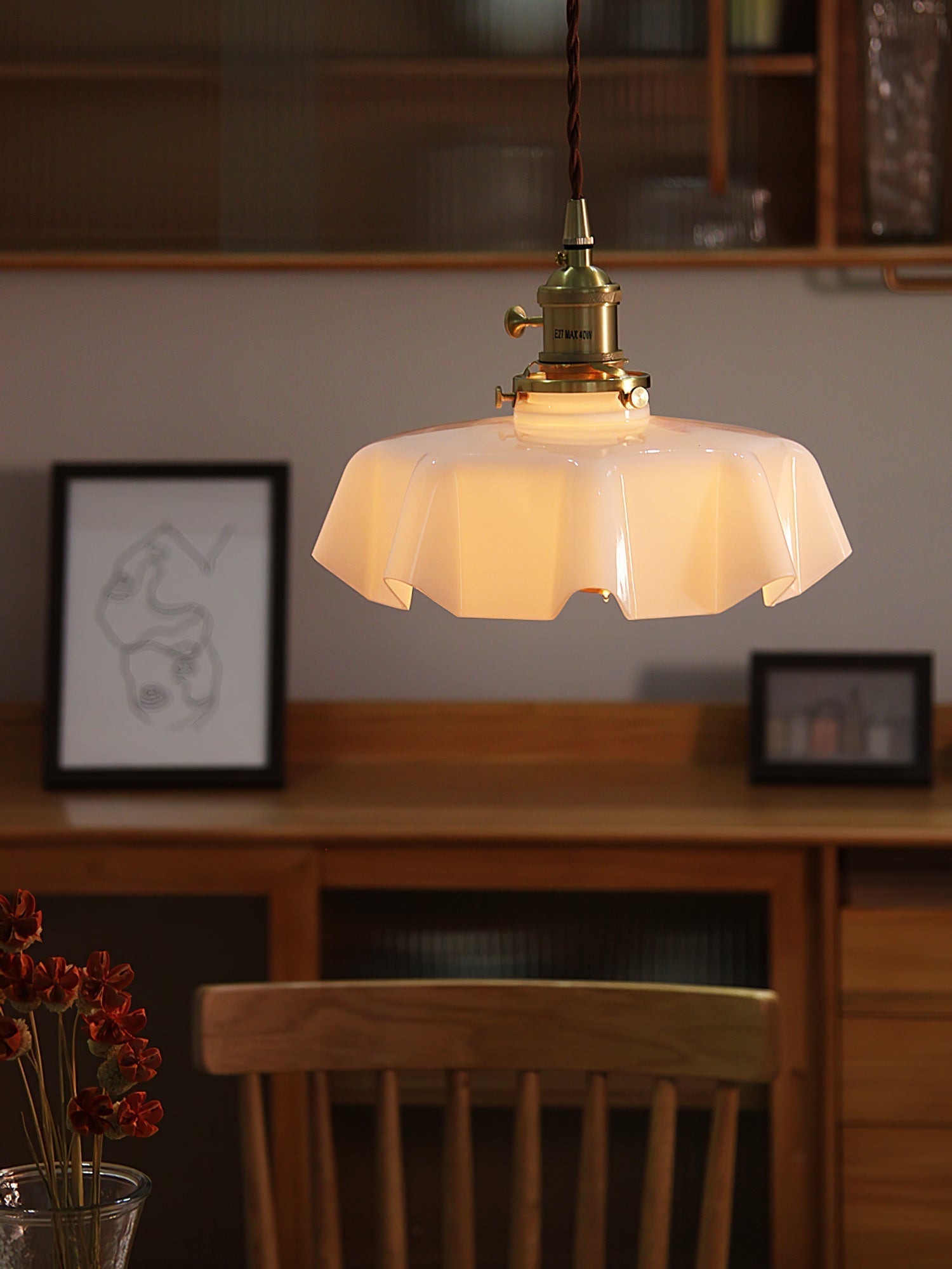Liorivora Pendant Light French Flower for Dining Room