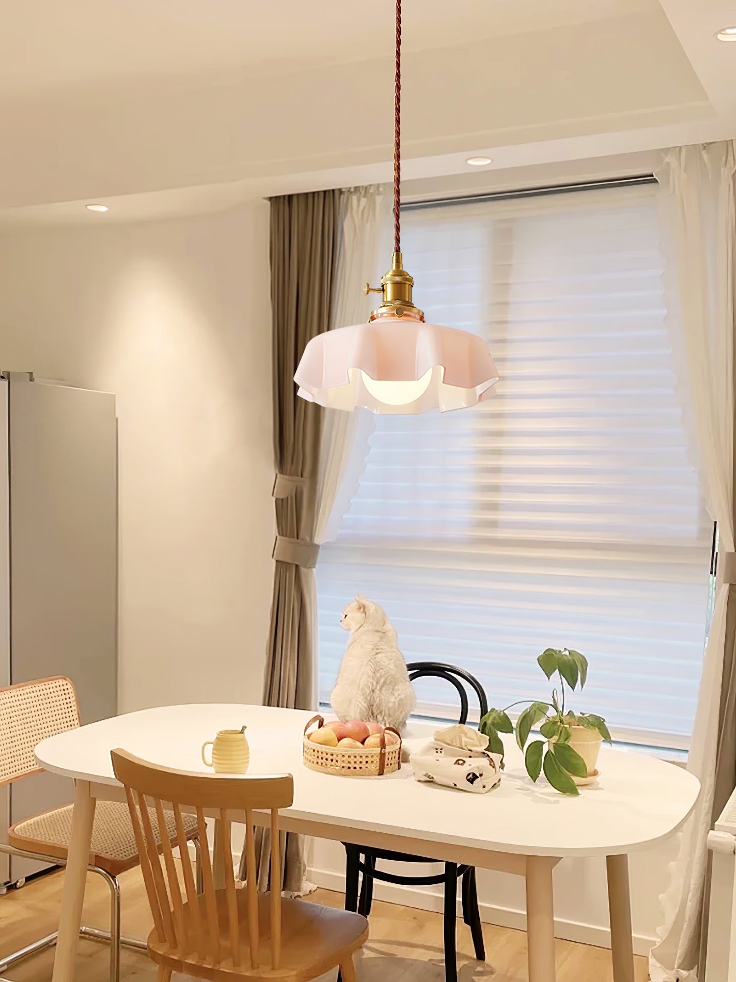 Liorivora Pendant Light French Flower for Dining Room