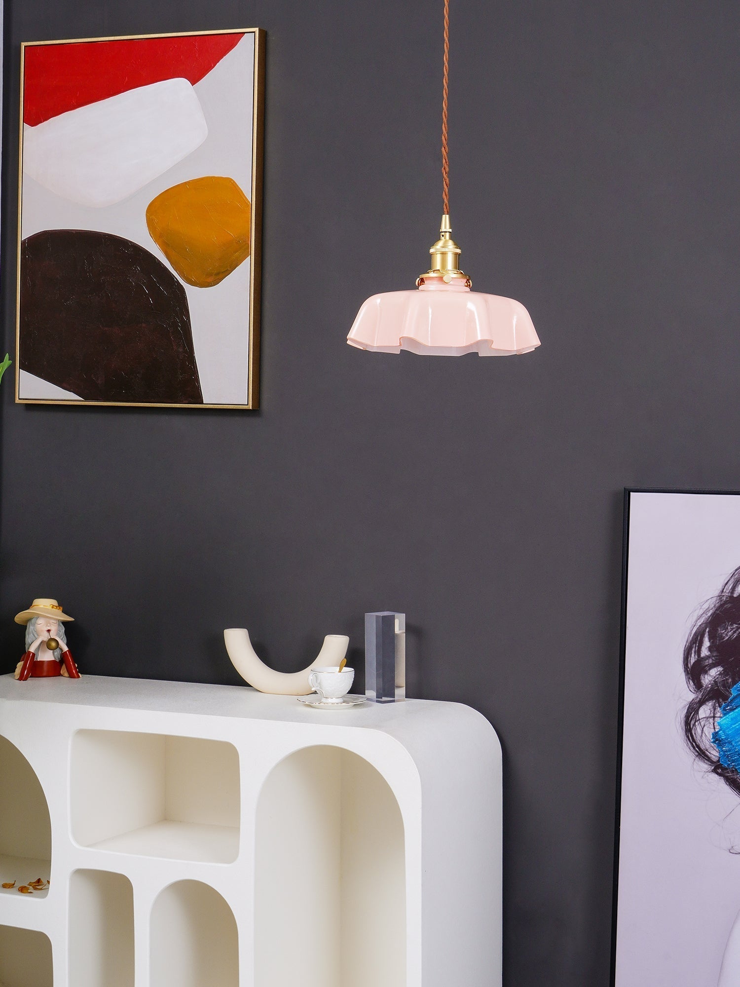 Liorivora Pendant Light French Flower for Dining Room