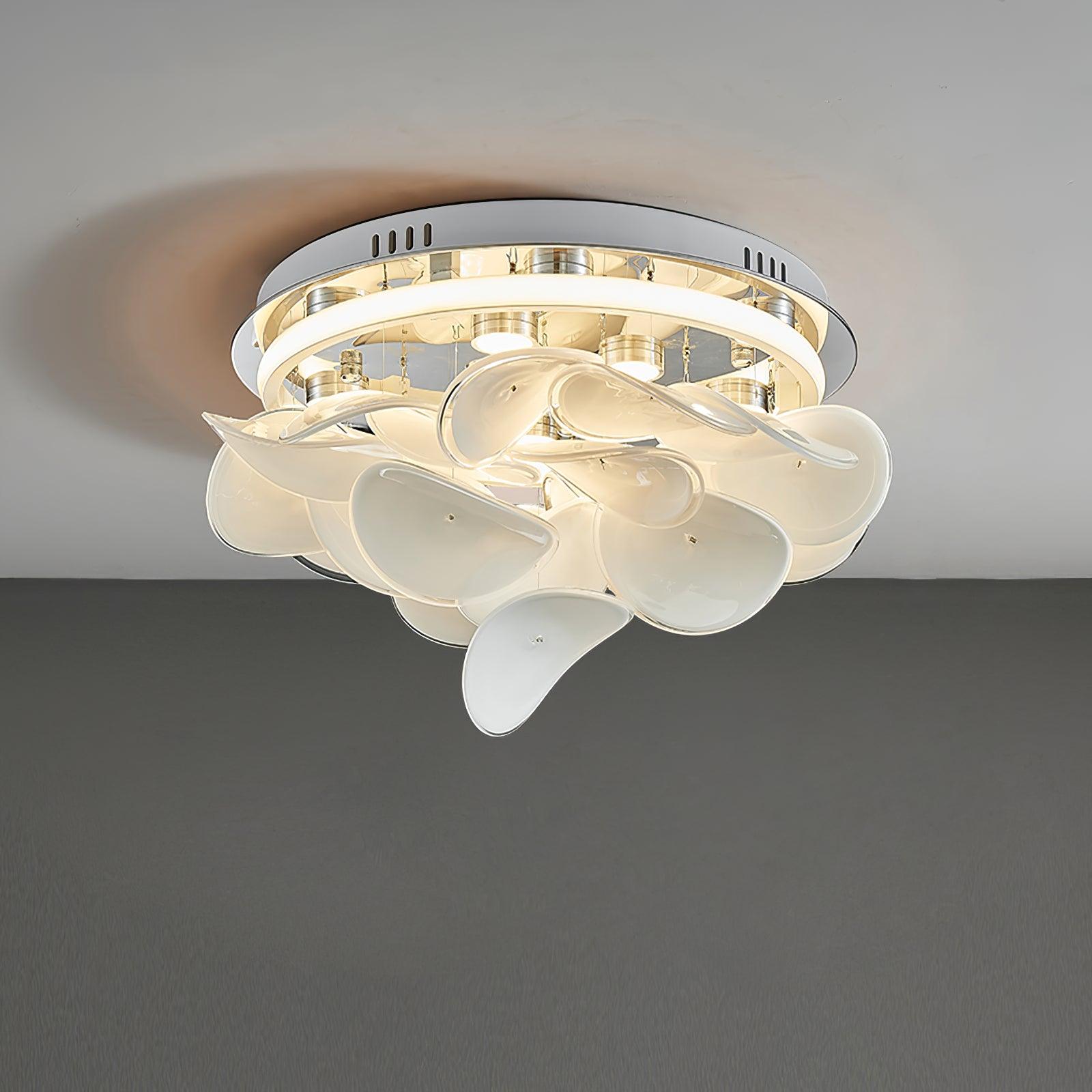 Viraalian French Floral Petal Ceiling Lamp for Modern Homes