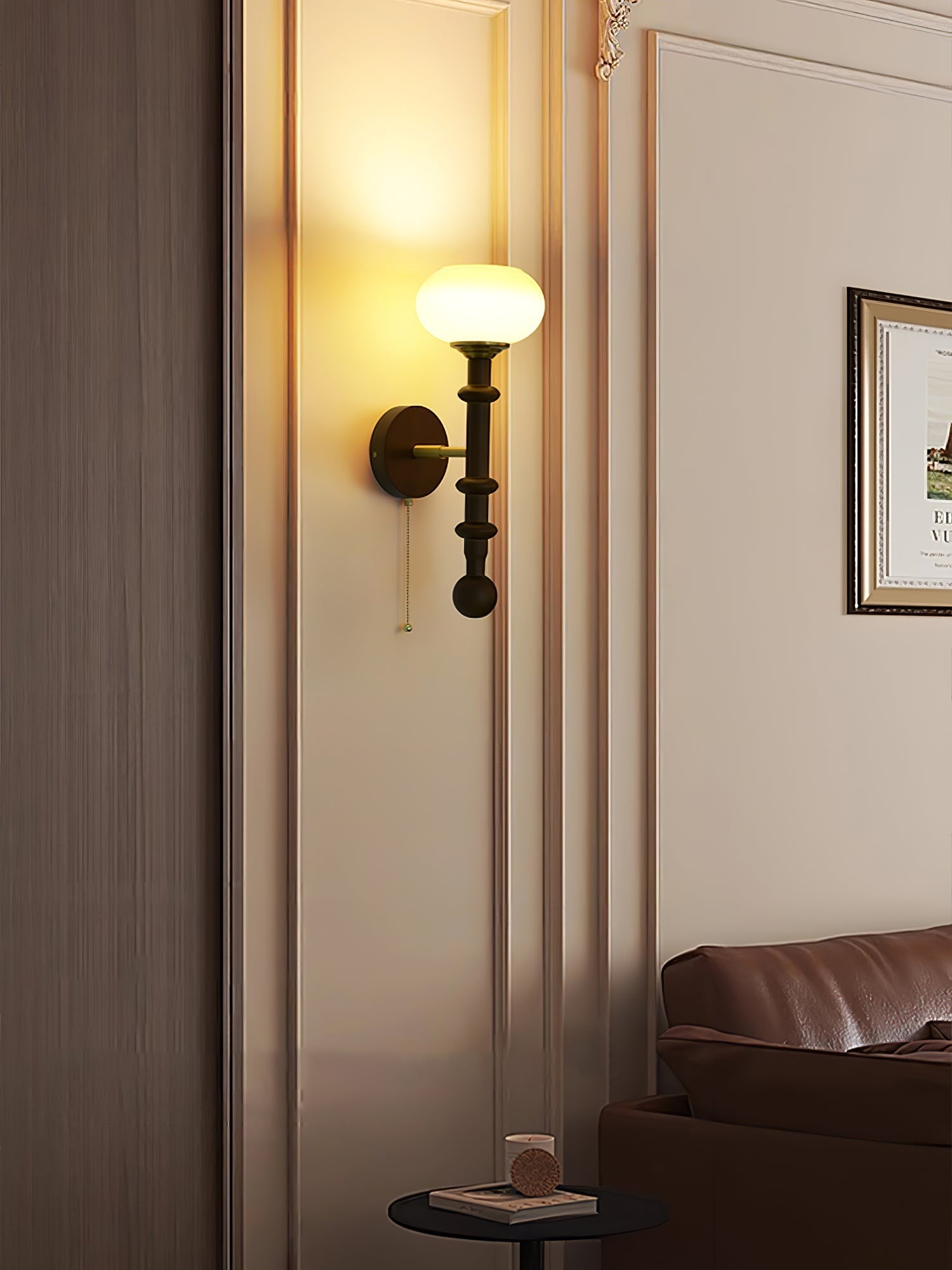 Hilda Roma Elegance Wood Sconce Wall lamp