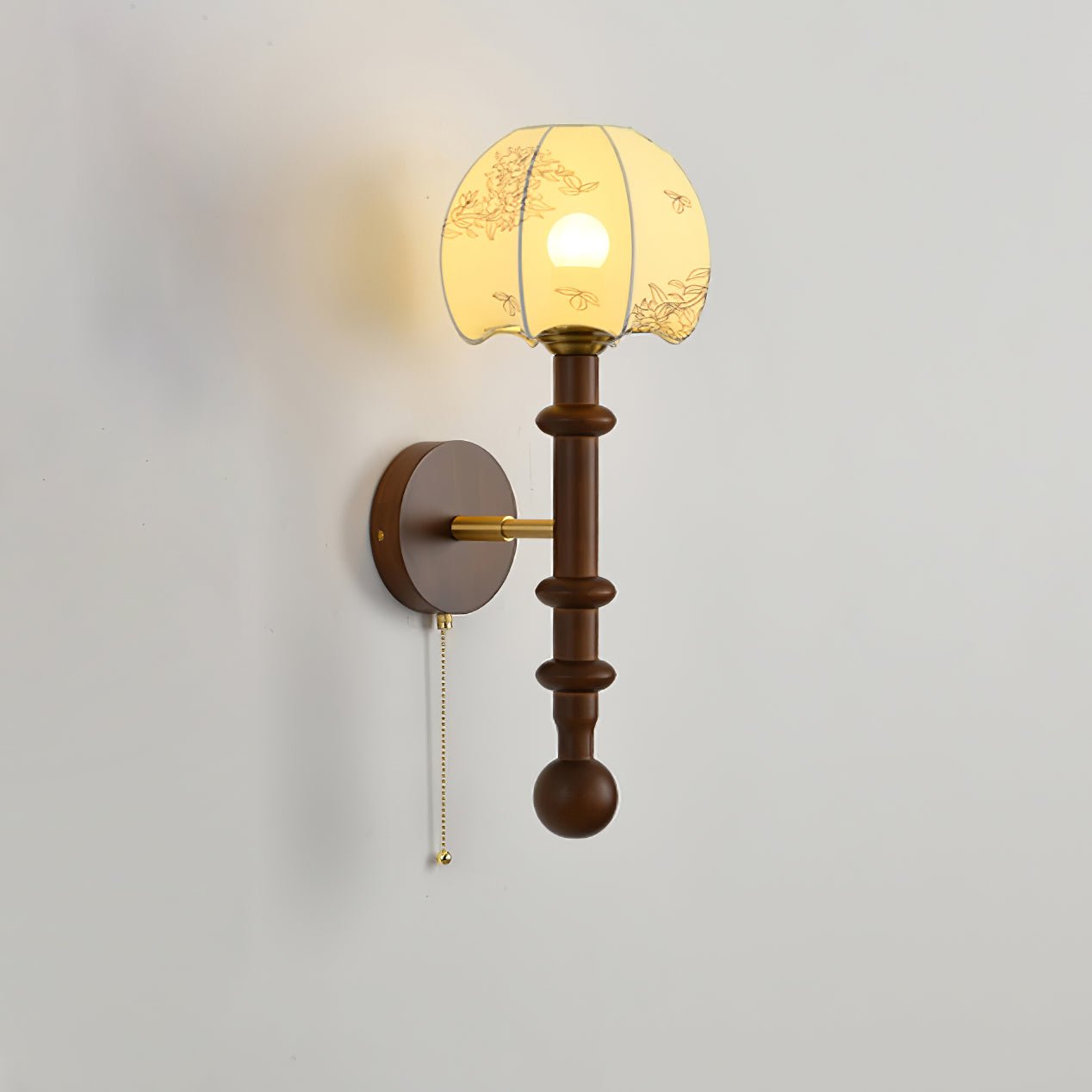 Hilda Roma Elegance Wood Sconce Wall lamp