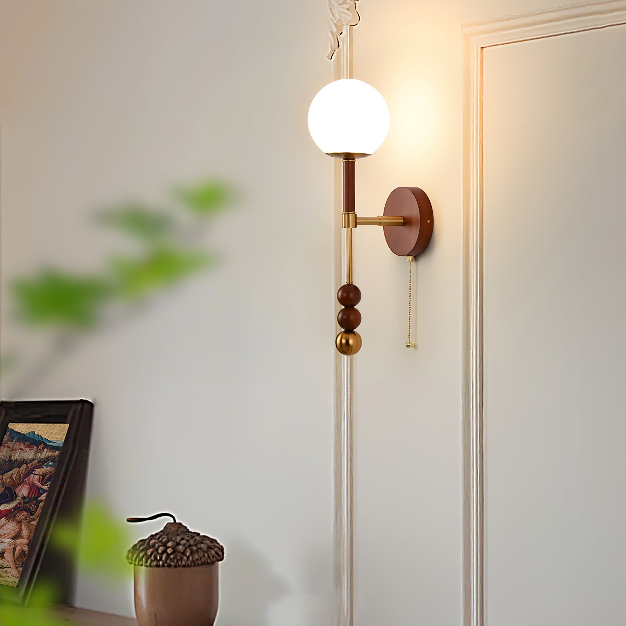 Hilda Roma Elegance Wood Sconce Wall lamp