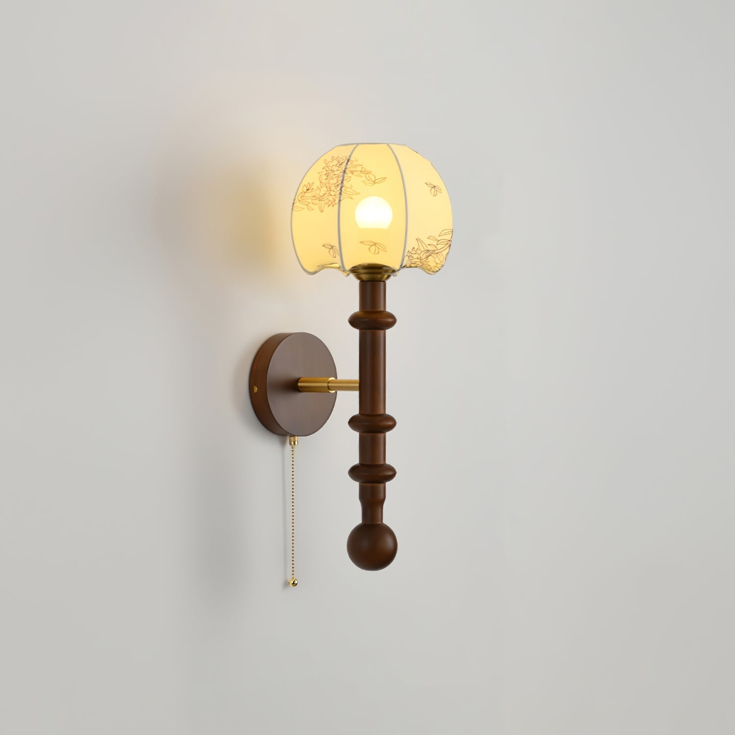 Hilda Roma Elegance Wood Sconce Wall lamp