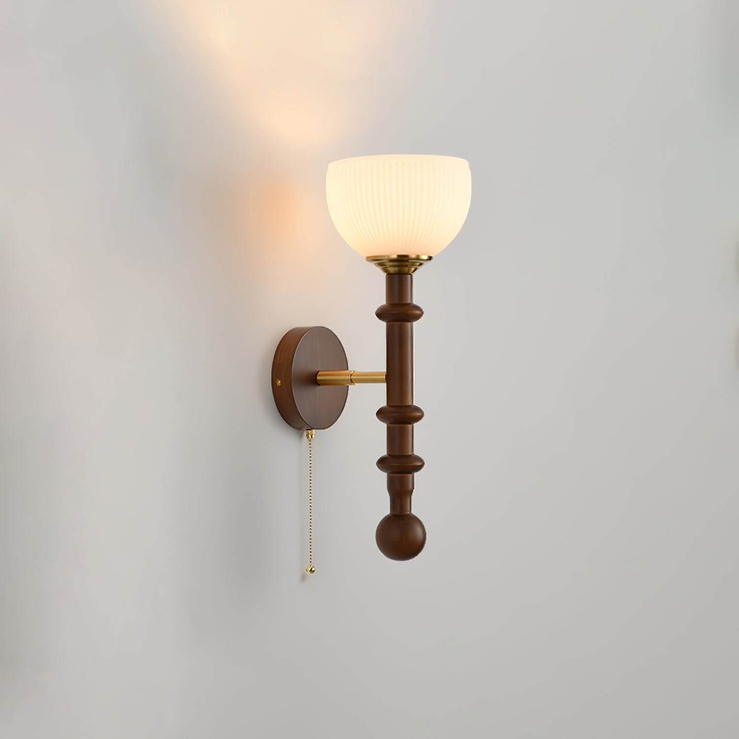 Hilda Roma Elegance Wood Sconce Wall lamp