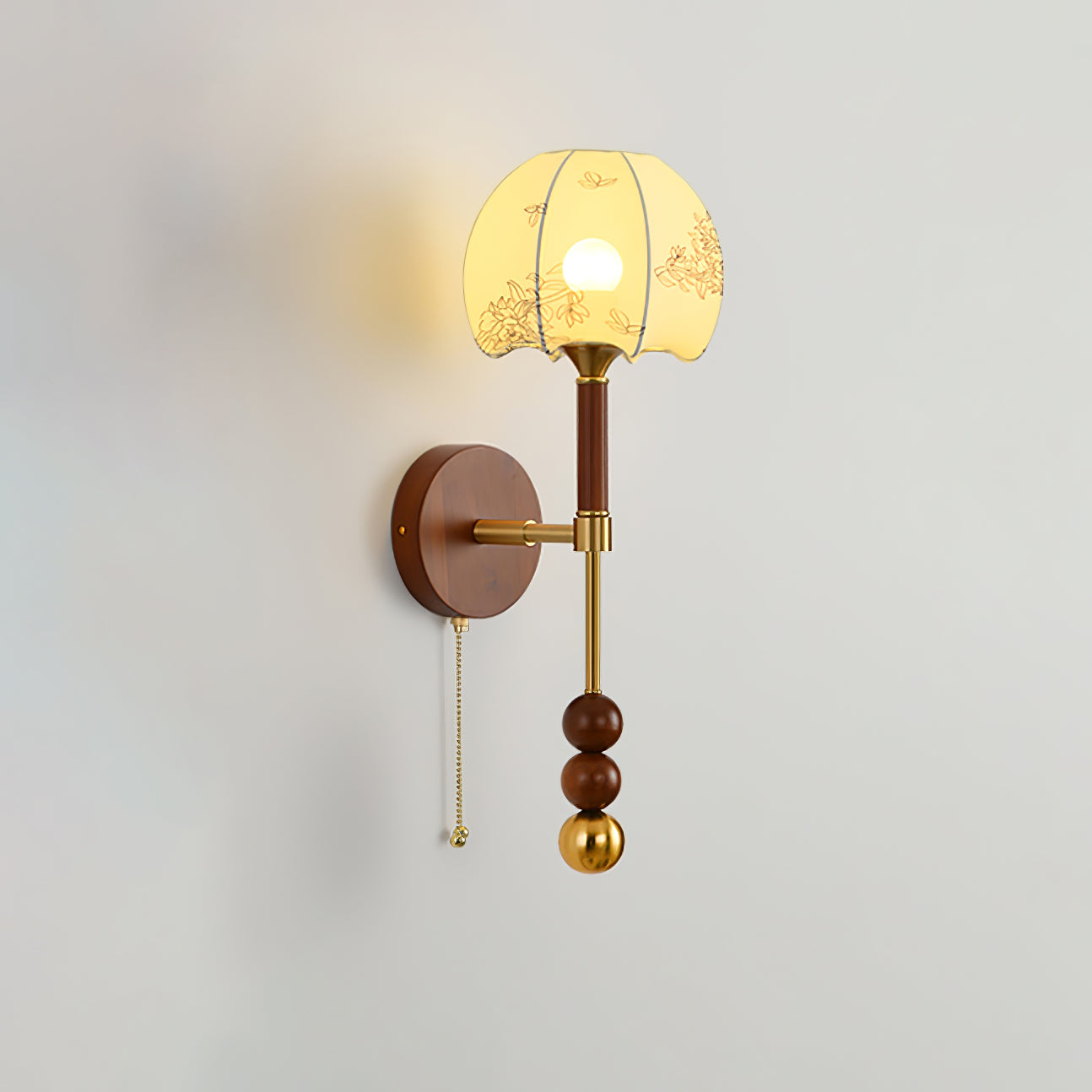 Hilda Roma Elegance Wood Sconce Wall lamp