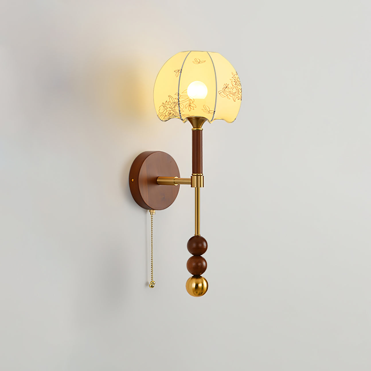 Hilda Roma Elegance Wood Sconce Wall lamp