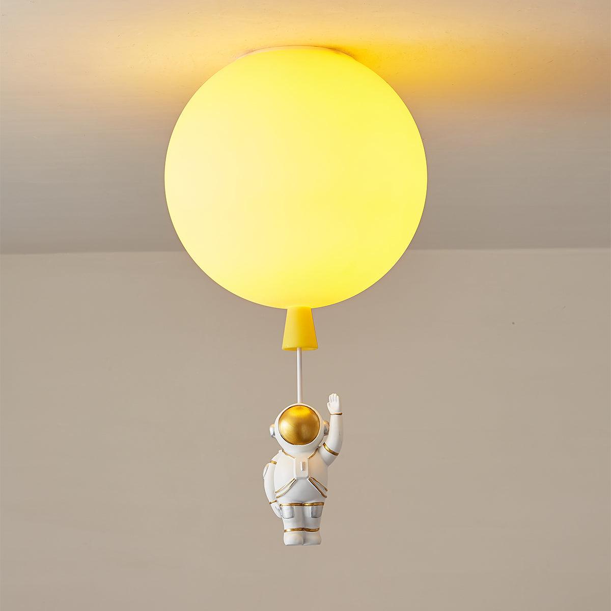 Nirerira Ceiling Light Acrylic Balloon Astronaut Playful Kids Room