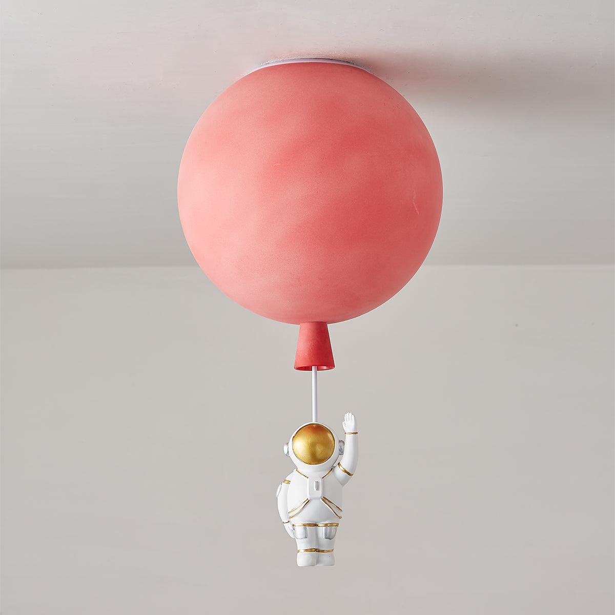 Nirerira Ceiling Light Acrylic Balloon Astronaut Playful Kids Room