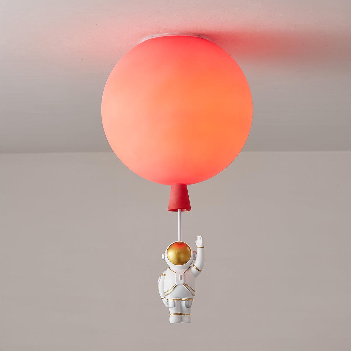 Nirerira Ceiling Light Acrylic Balloon Astronaut Playful Kids Room