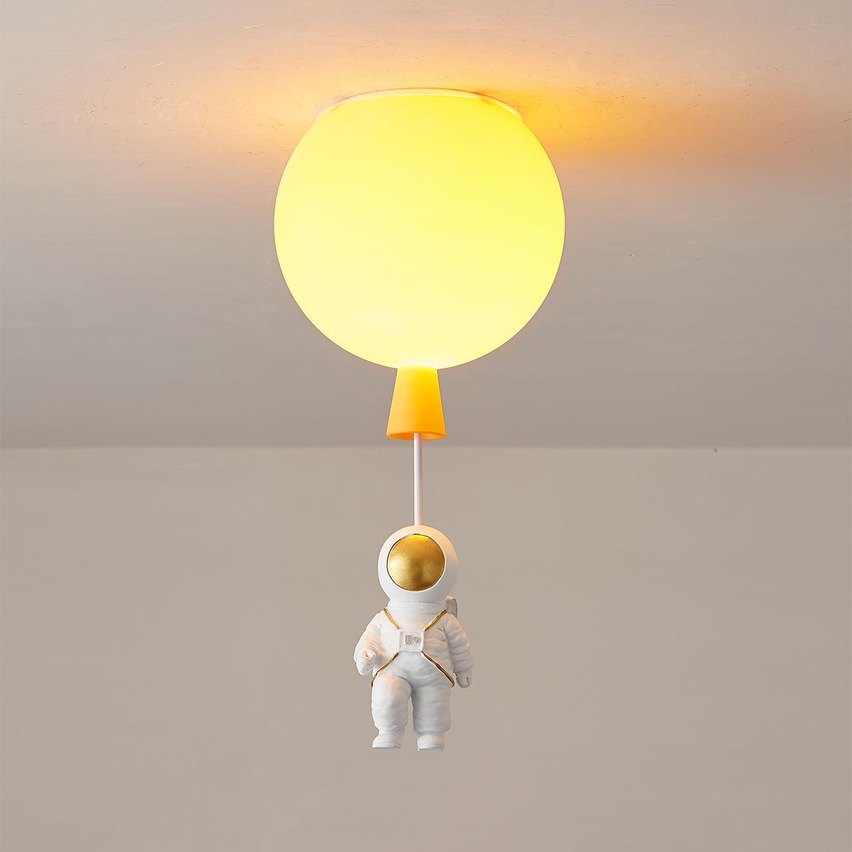 Nirerira Ceiling Light Acrylic Balloon Astronaut Playful Kids Room