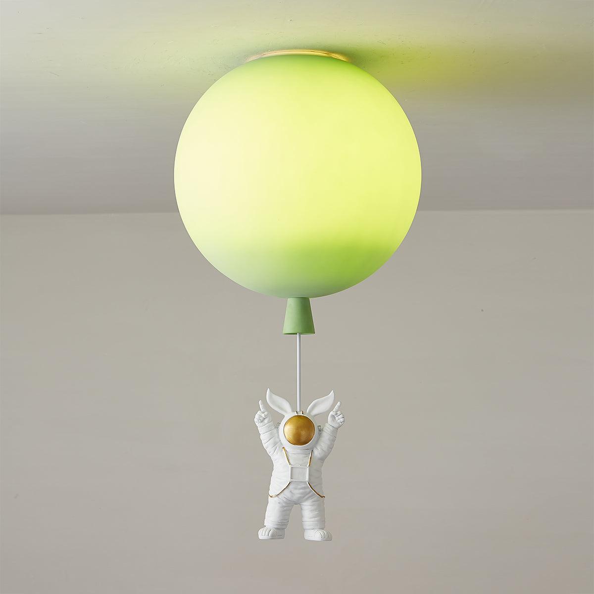 Nirerira Ceiling Light Acrylic Balloon Astronaut Playful Kids Room