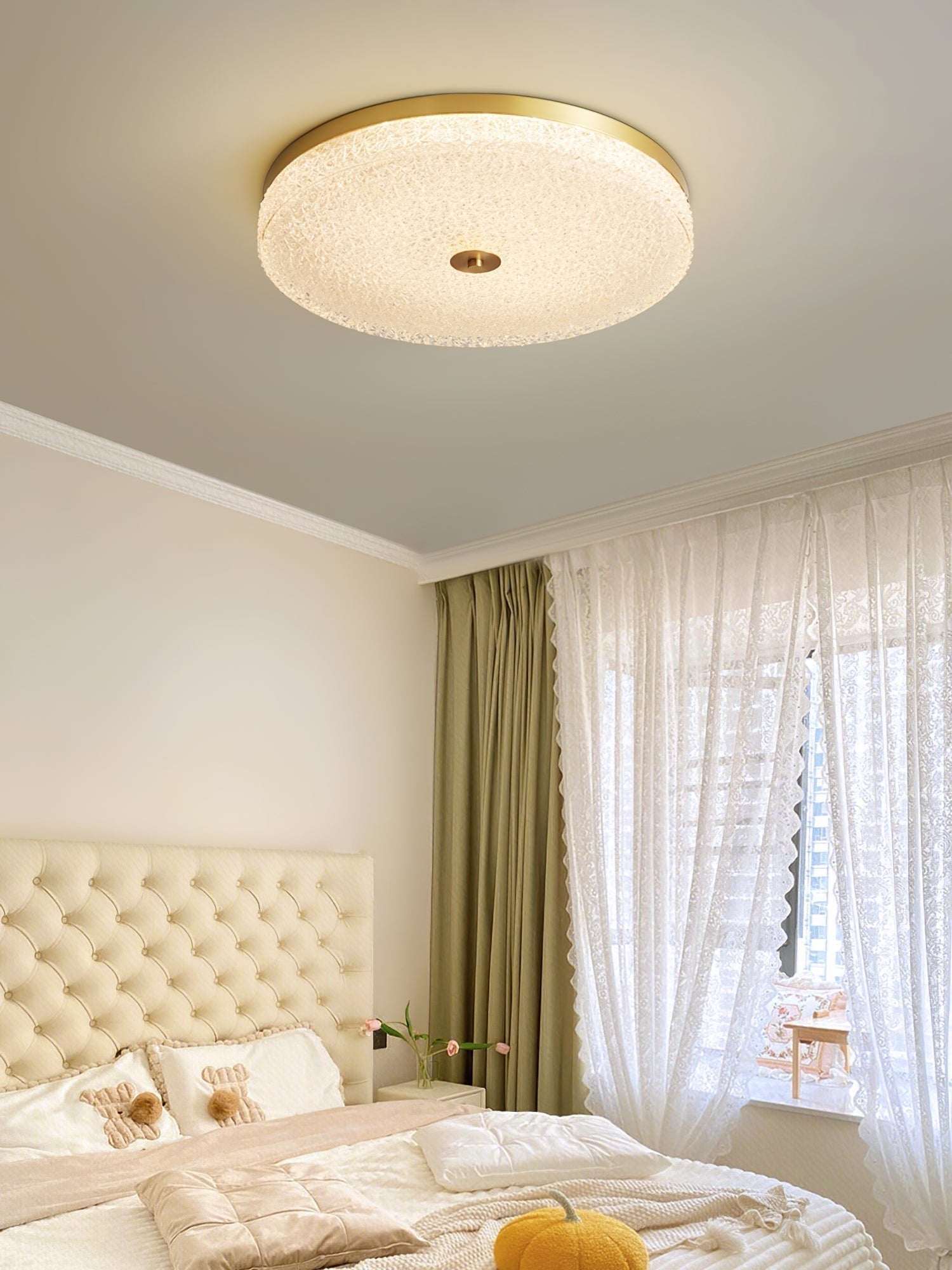 Celuelle Ceiling Lamp Frosted Glass Textured Minimalist Elegant