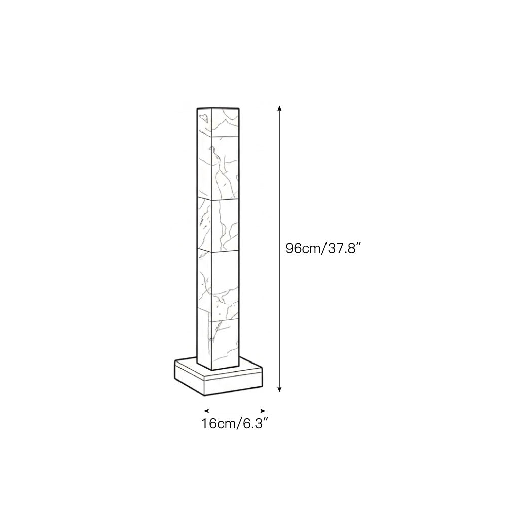 Frozen Alabaster Floor Lamp