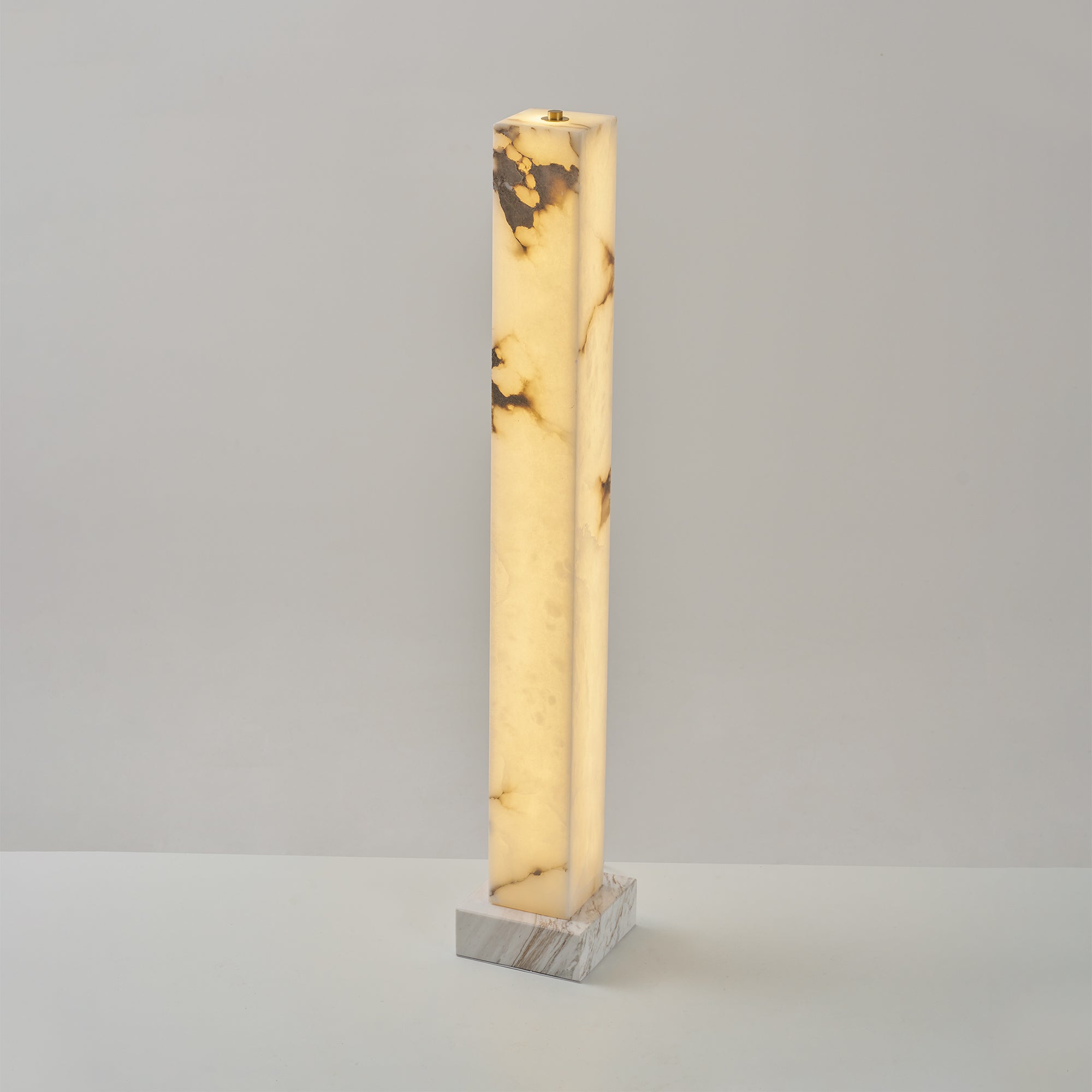 Frozen Alabaster Floor Lamp