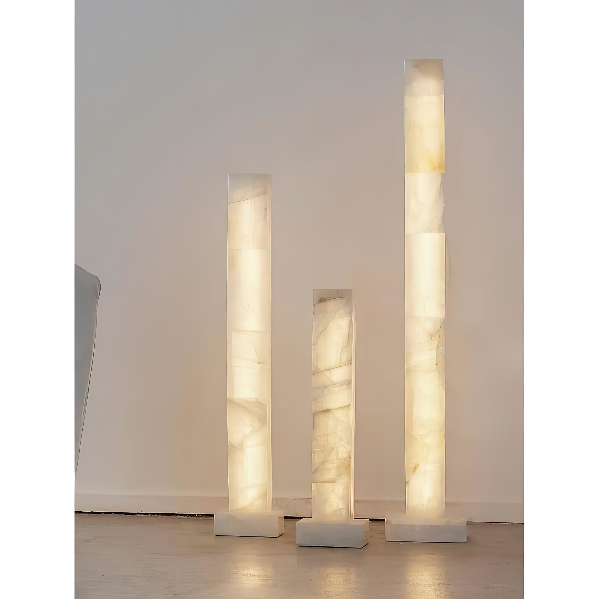 Frozen Alabaster Floor Lamp