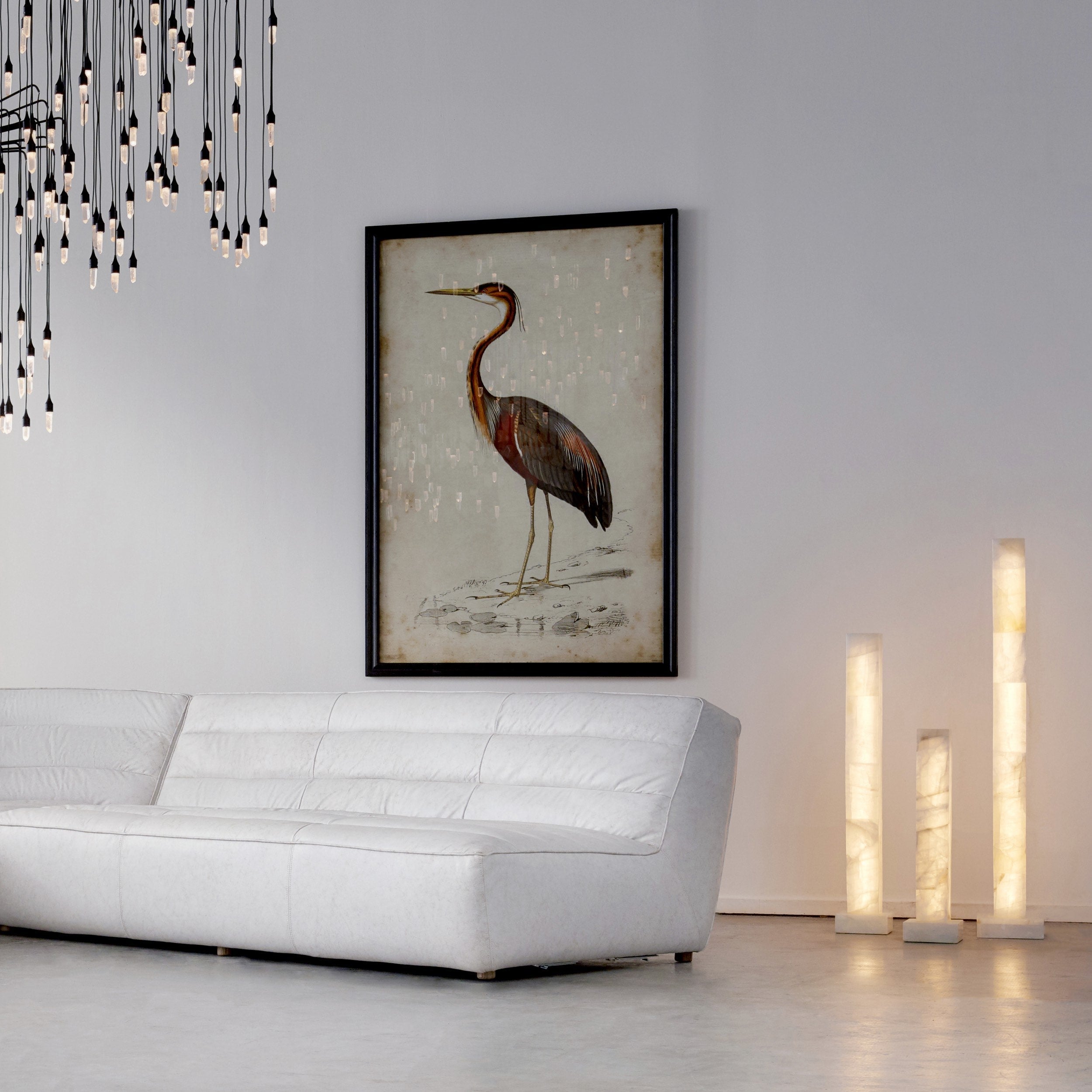 Frozen Alabaster Floor Lamp