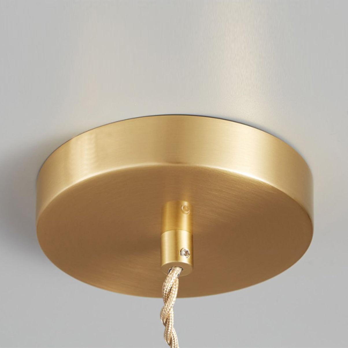 Nerithce Brass & Glass Luxurious Pendant Light