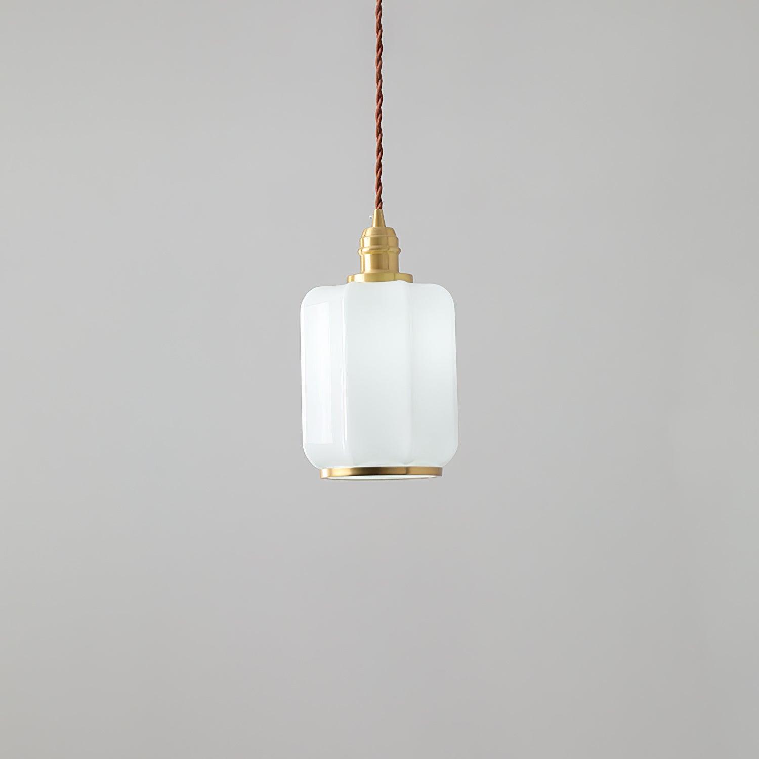 Lume Brass Vintage Pendant Light - Neutral Decor