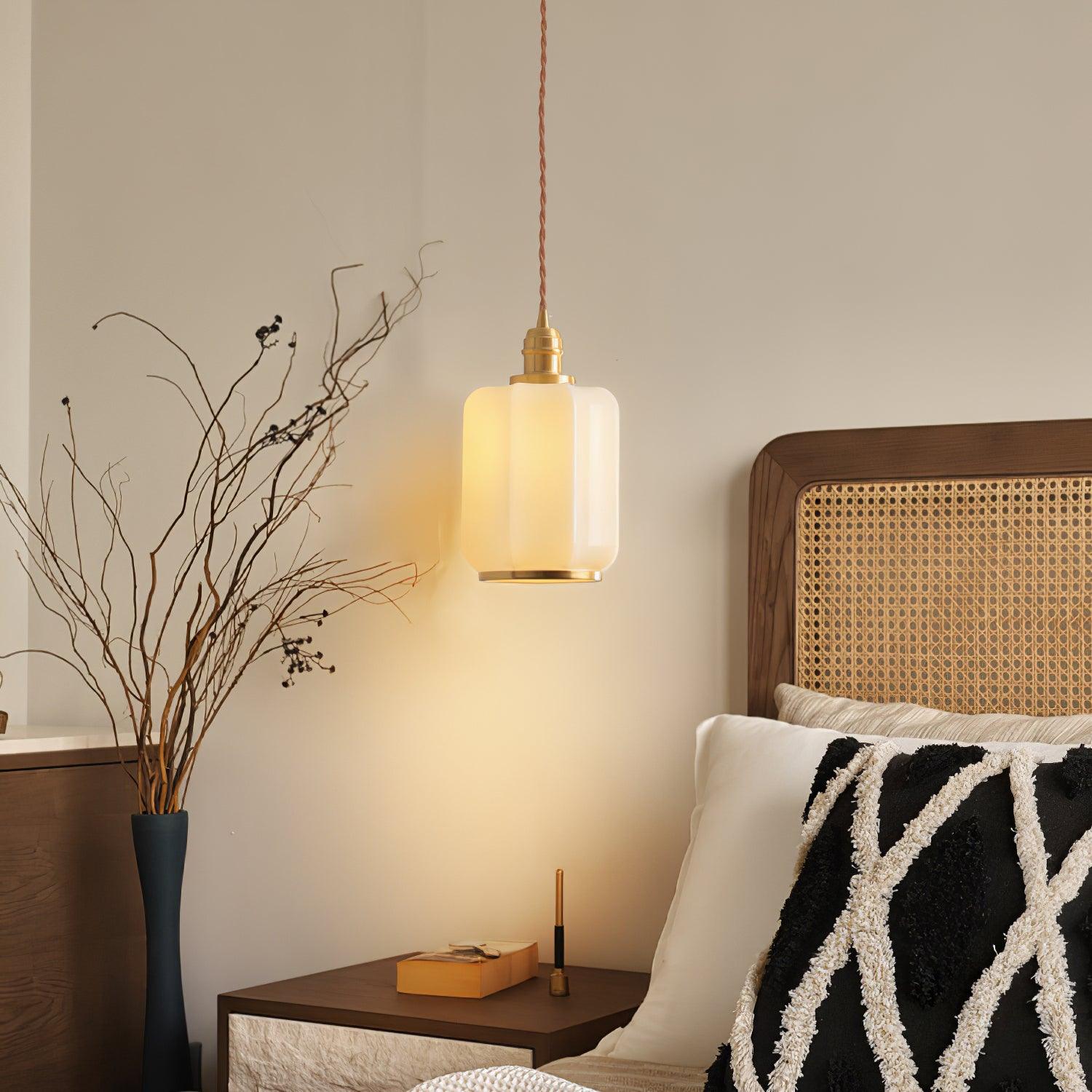 Lume Brass Vintage Pendant Light - Neutral Decor