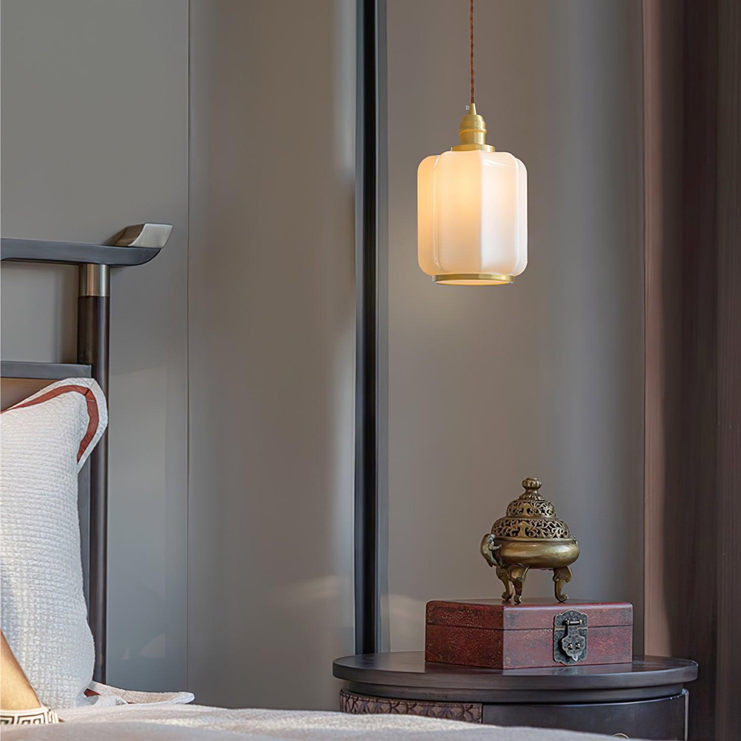Lume Brass Vintage Pendant Light - Neutral Decor