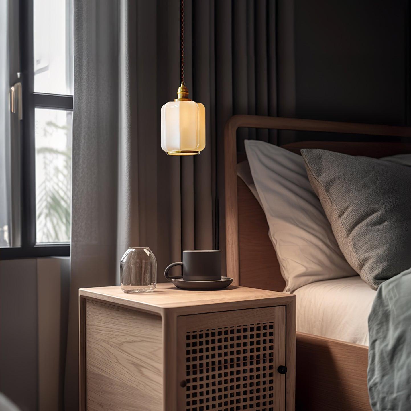 Lume Brass Vintage Pendant Light - Neutral Decor