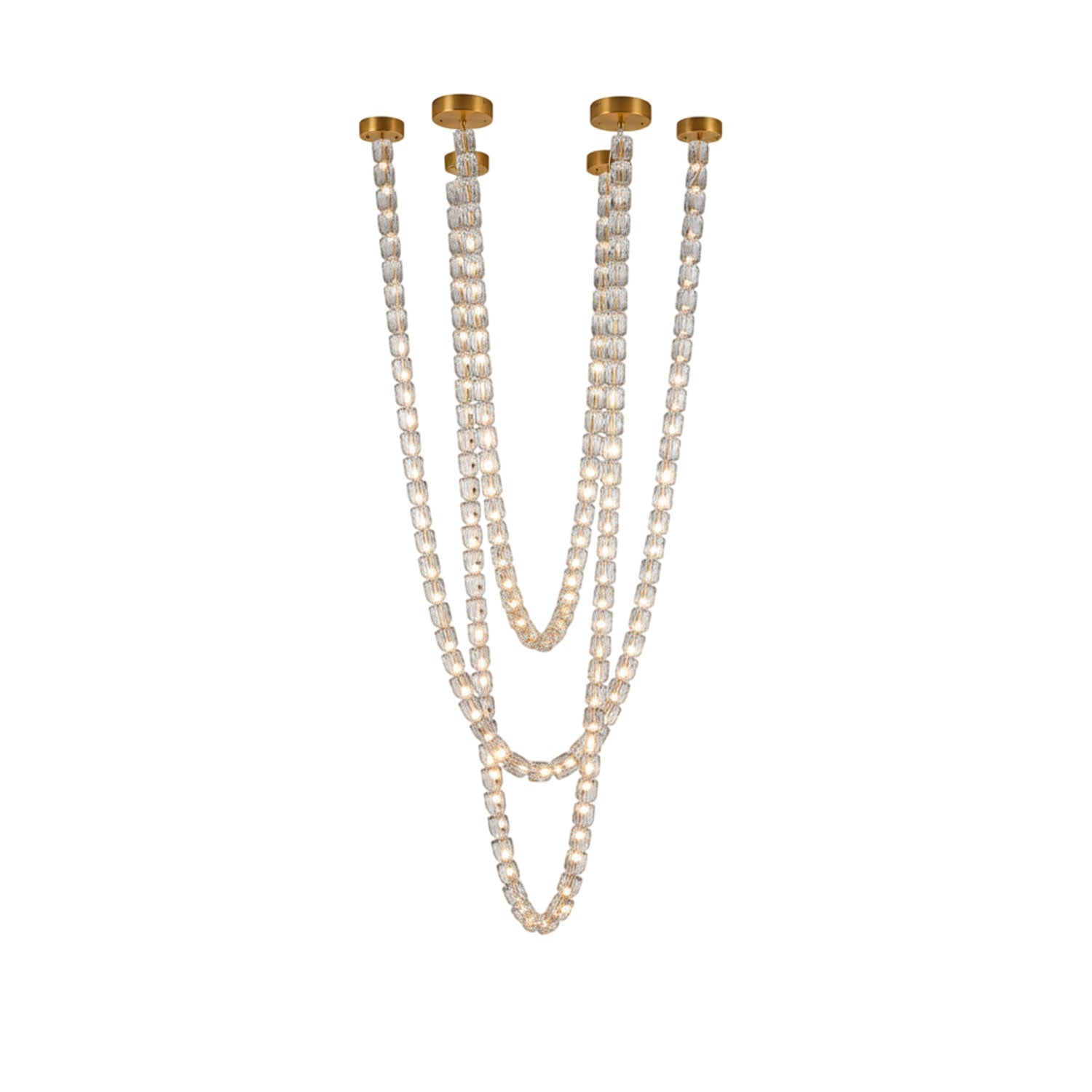 Nexus Gold Crystal Chandelier