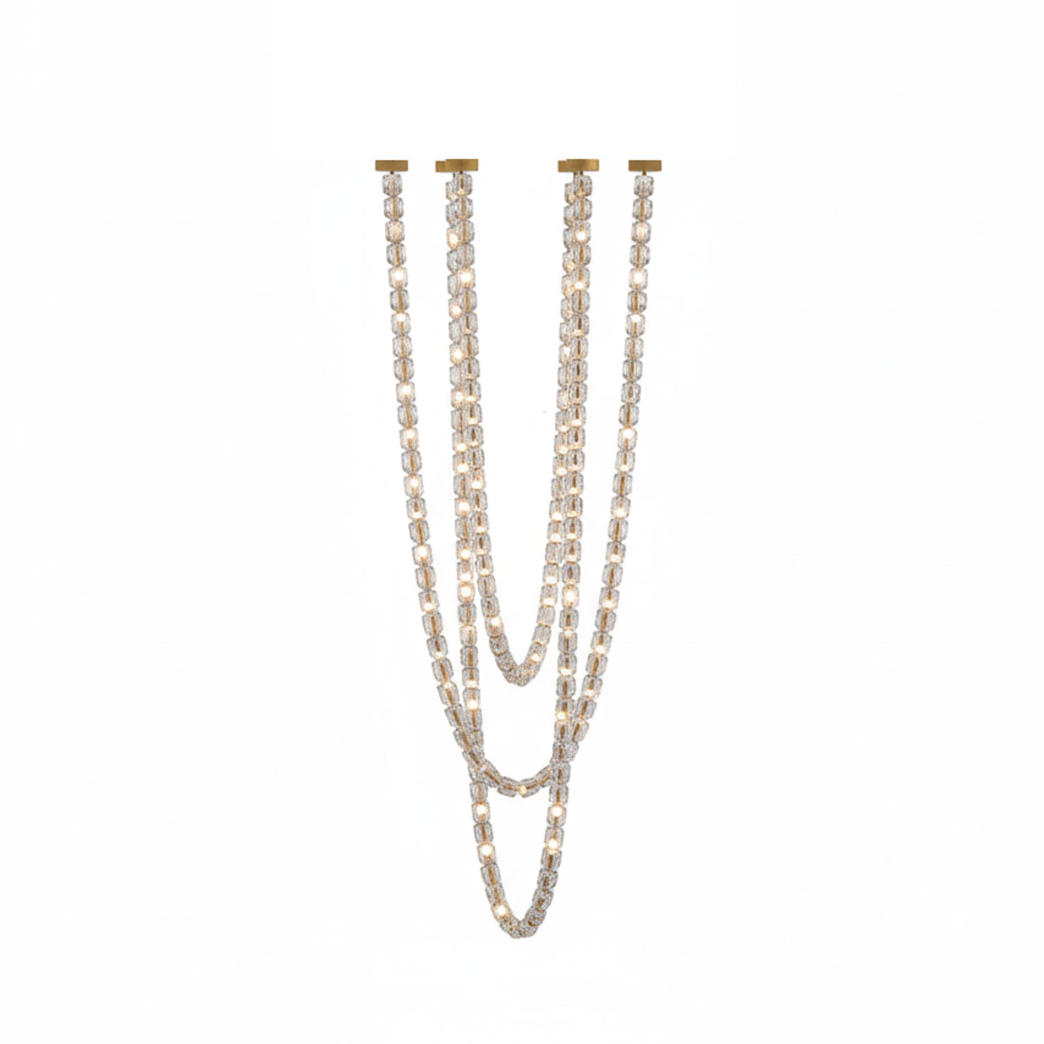 Nexus Gold Crystal Chandelier