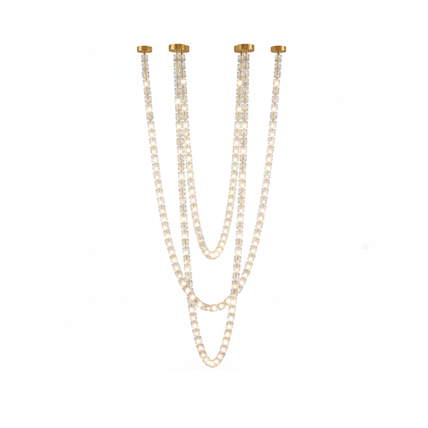 Nexus Gold Crystal Chandelier