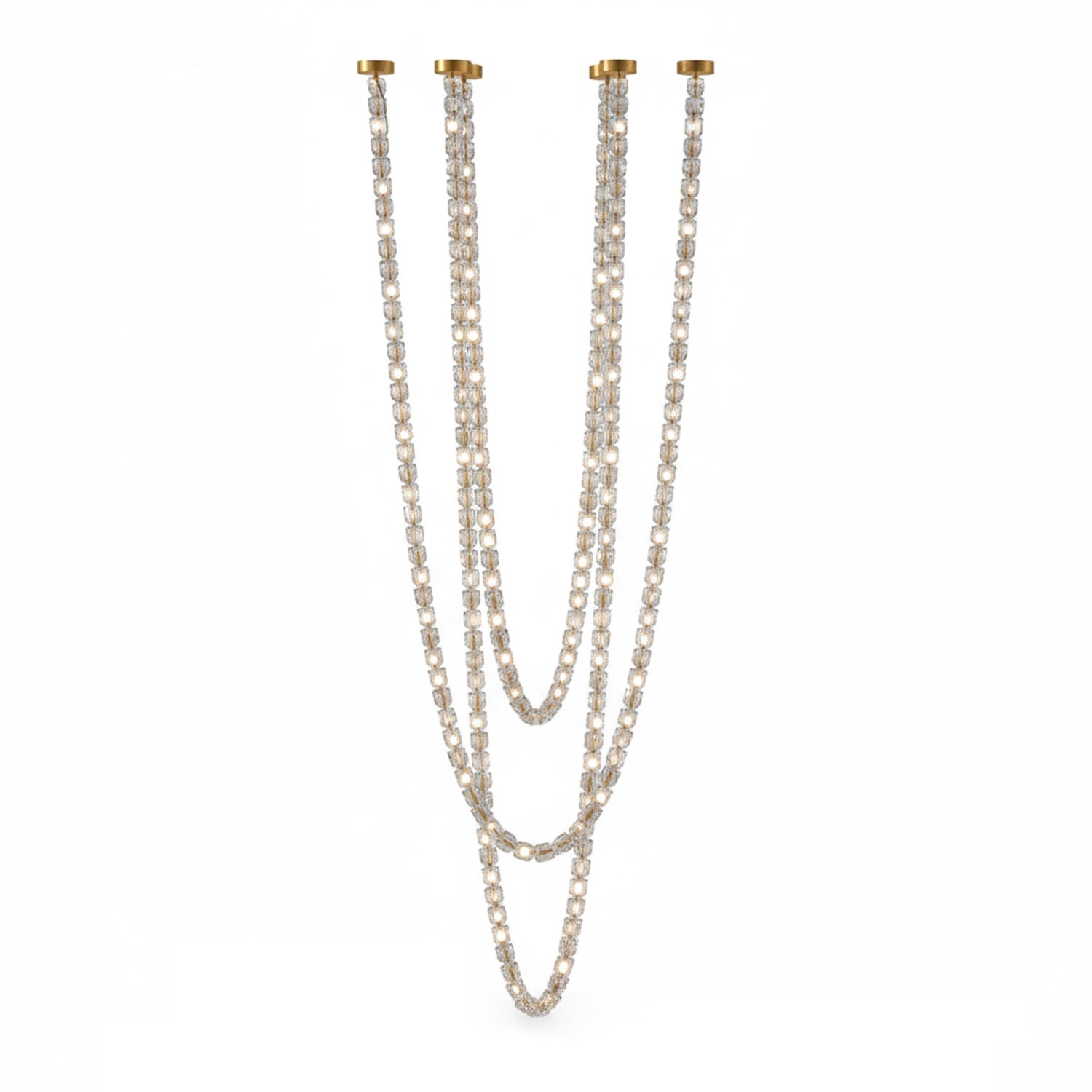 Nexus Gold Crystal Chandelier