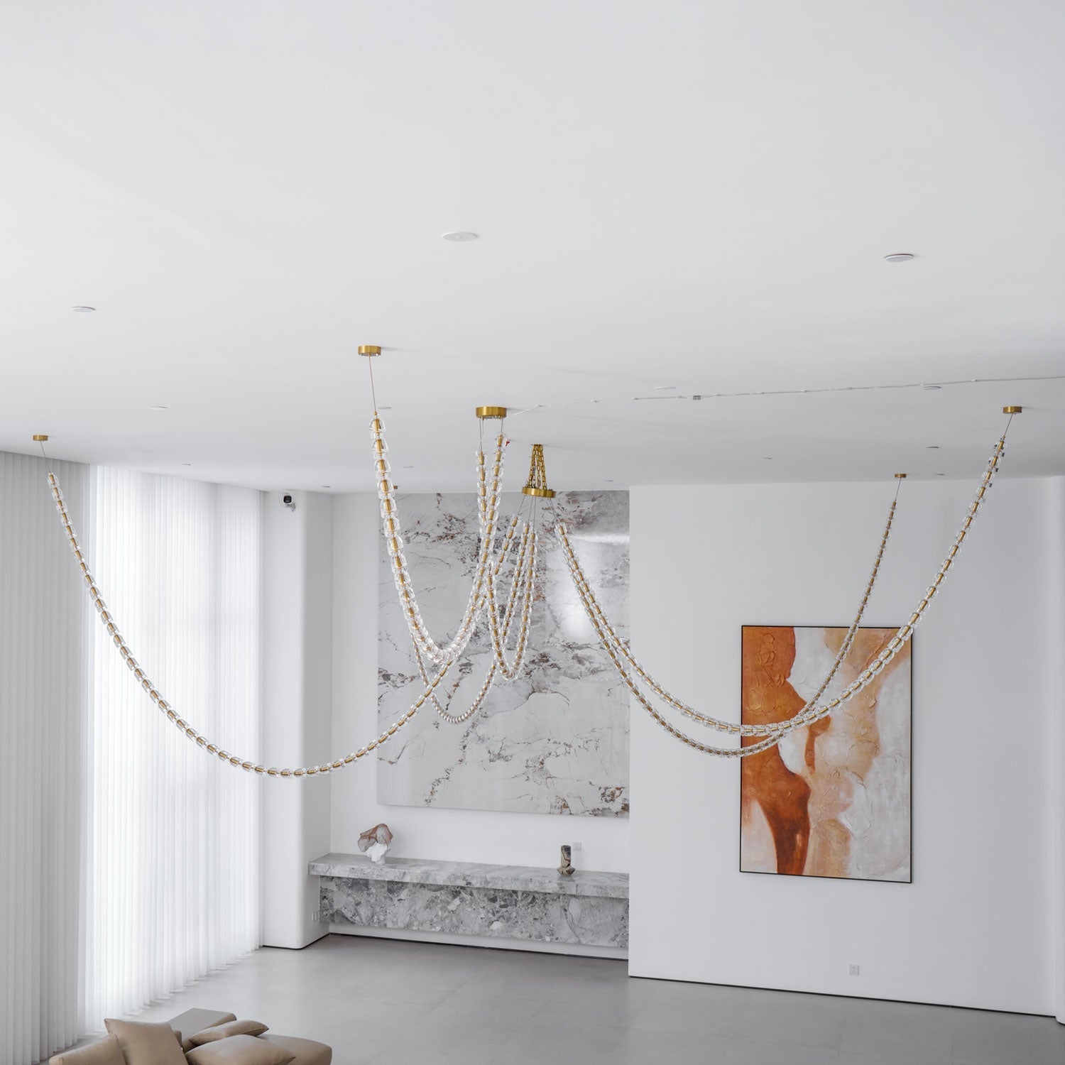 Nexus Gold Crystal Chandelier