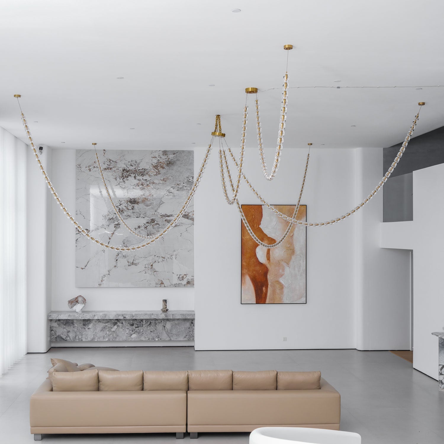 Nexus Gold Crystal Chandelier