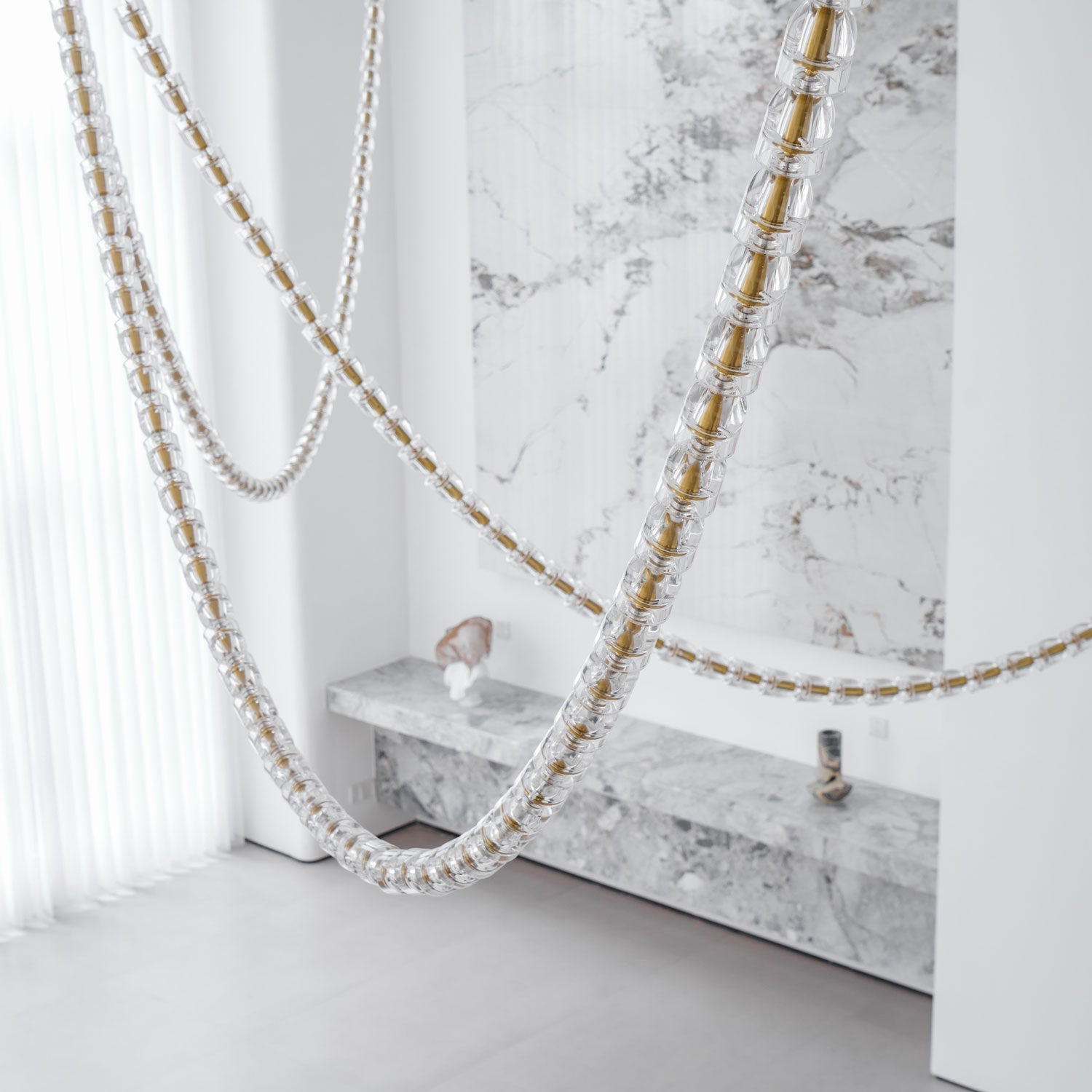 Nexus Gold Crystal Chandelier