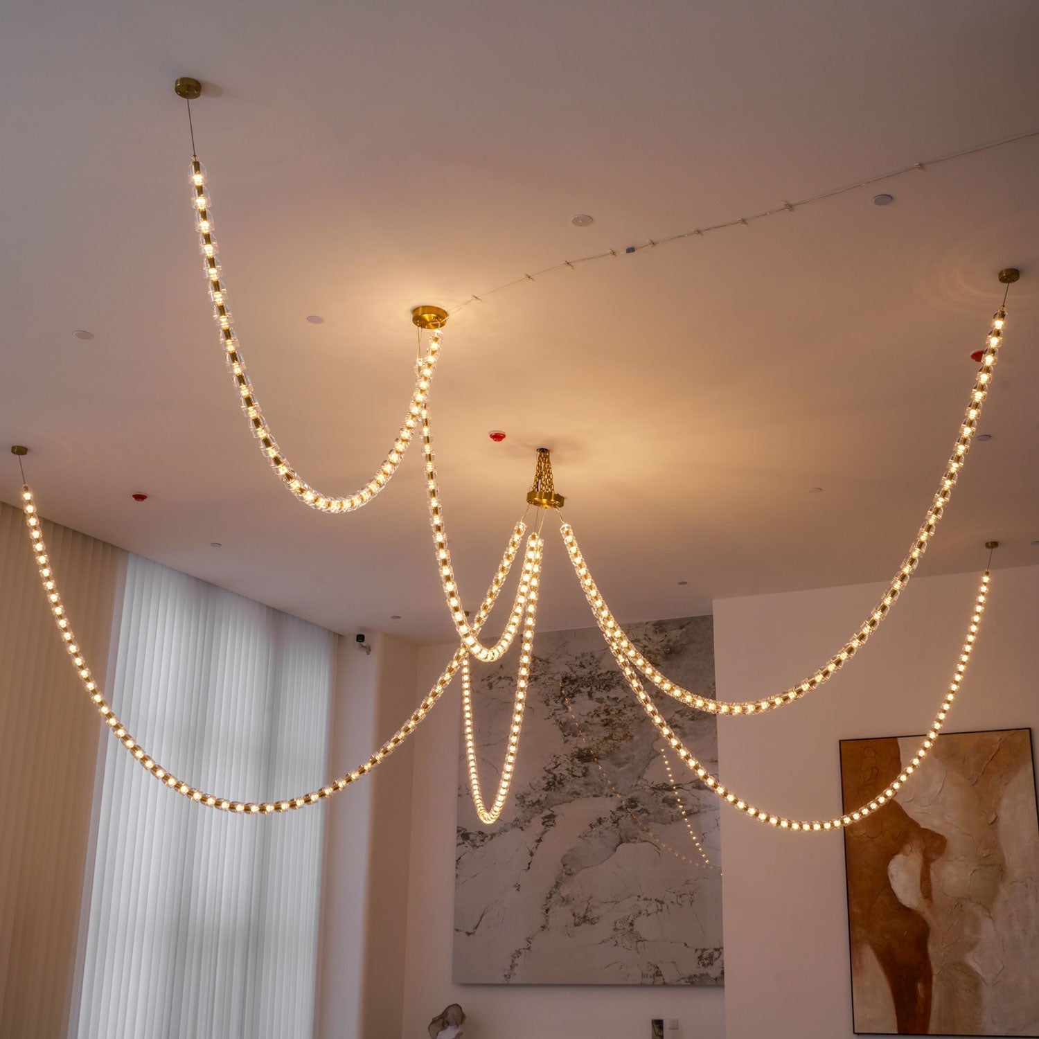 Nexus Gold Crystal Chandelier